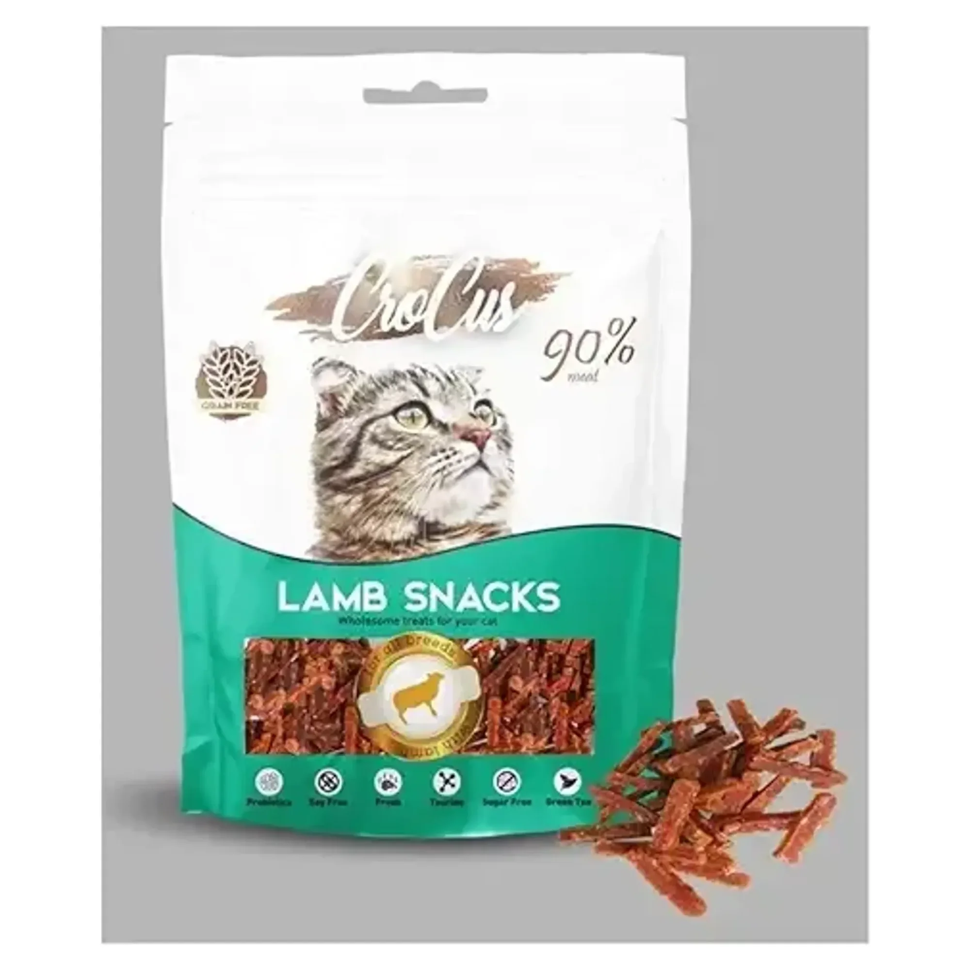 Crocus Lambs Snack Tahılsız Kuzu Etli Kedi Ödülü 80 G