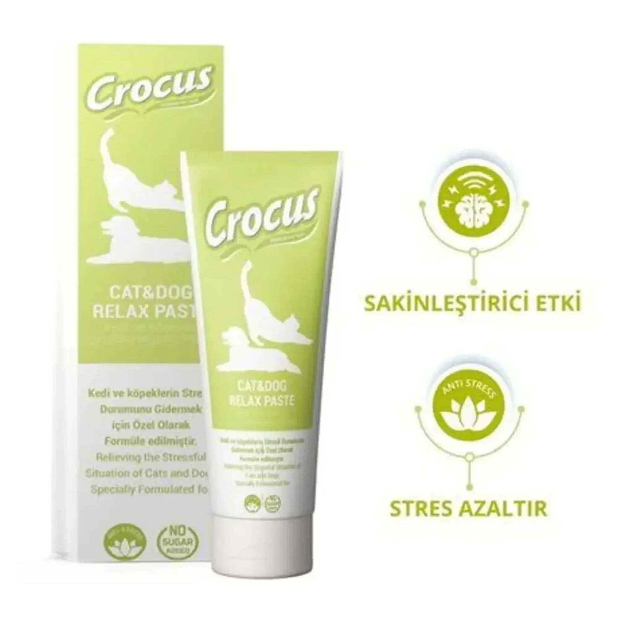 Crocus Relax Sakinleştirici Kedi ve Köpek Macunu 100 G