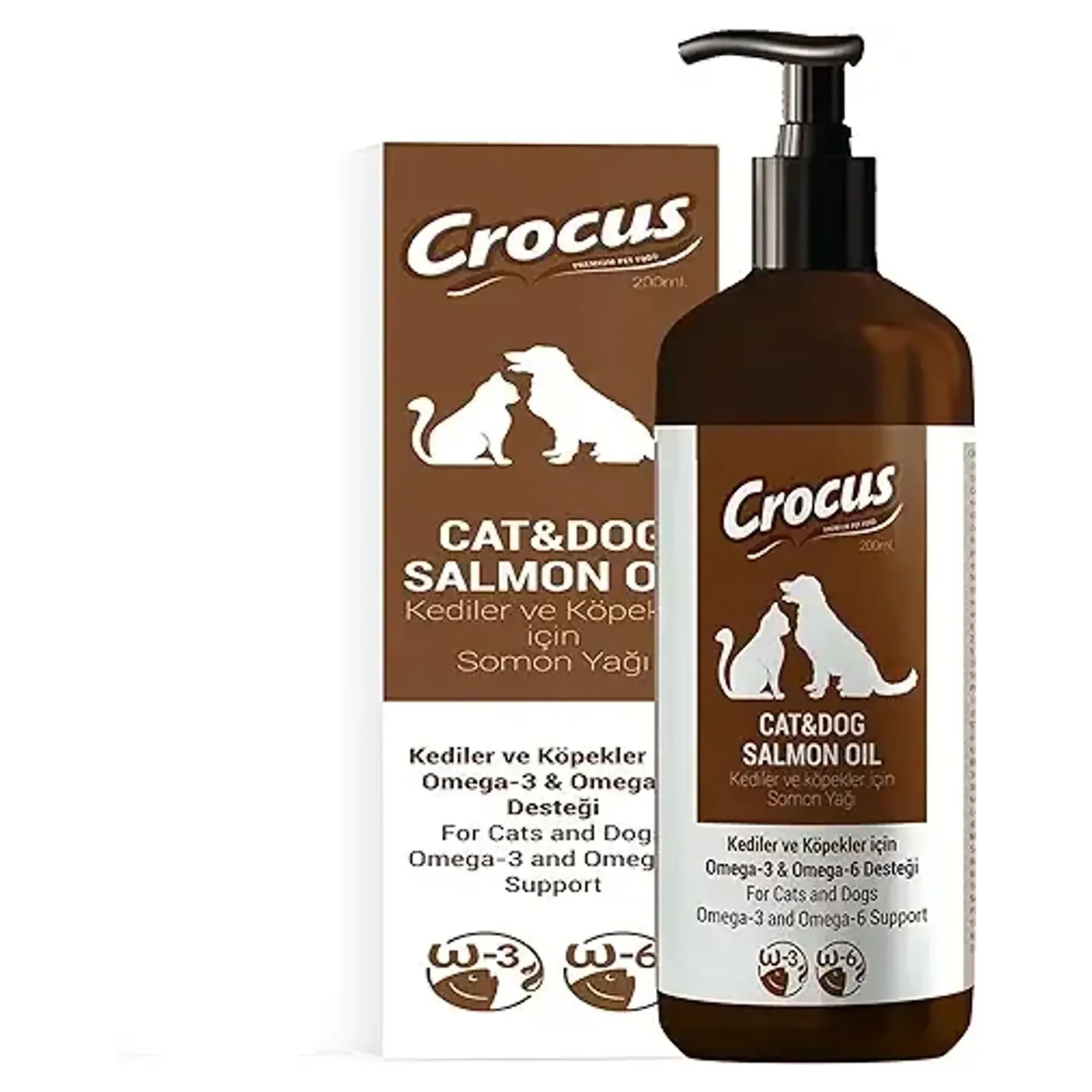 Crocus Kedi ve Köpekler İçin Somon Yağı 200 mL