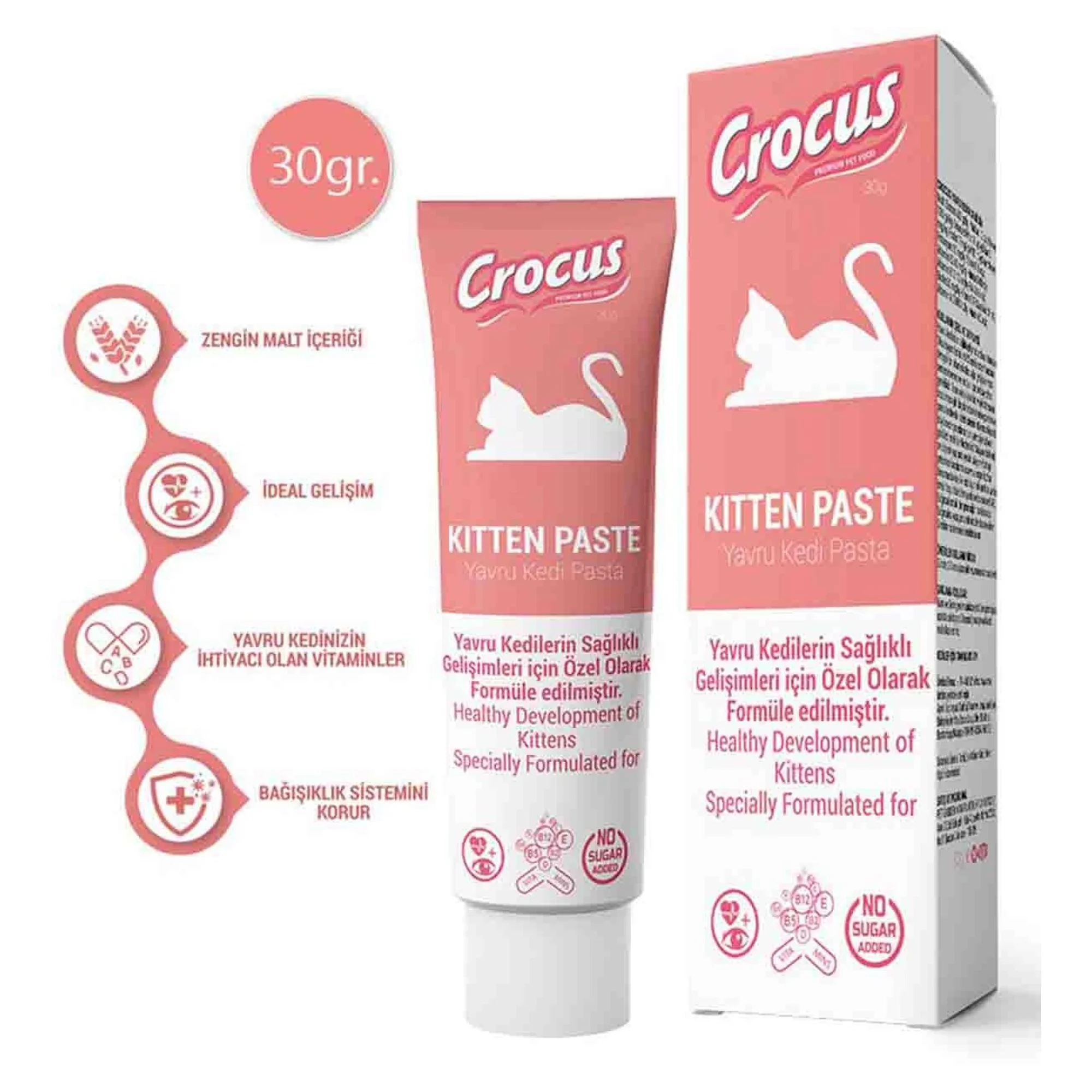 Crocus Gelişim Destekleyici Yavru Kedi Macunu 30 G
