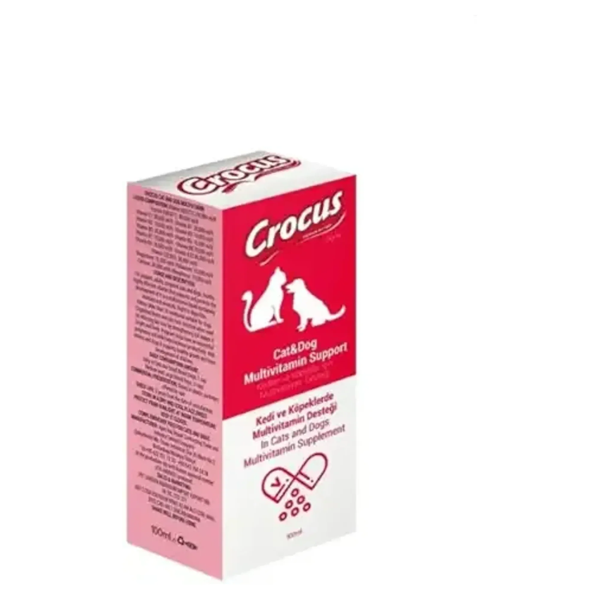 Crocus Kedi ve Köpek İçin Multivitamin Destekli Takviye 100 mL
