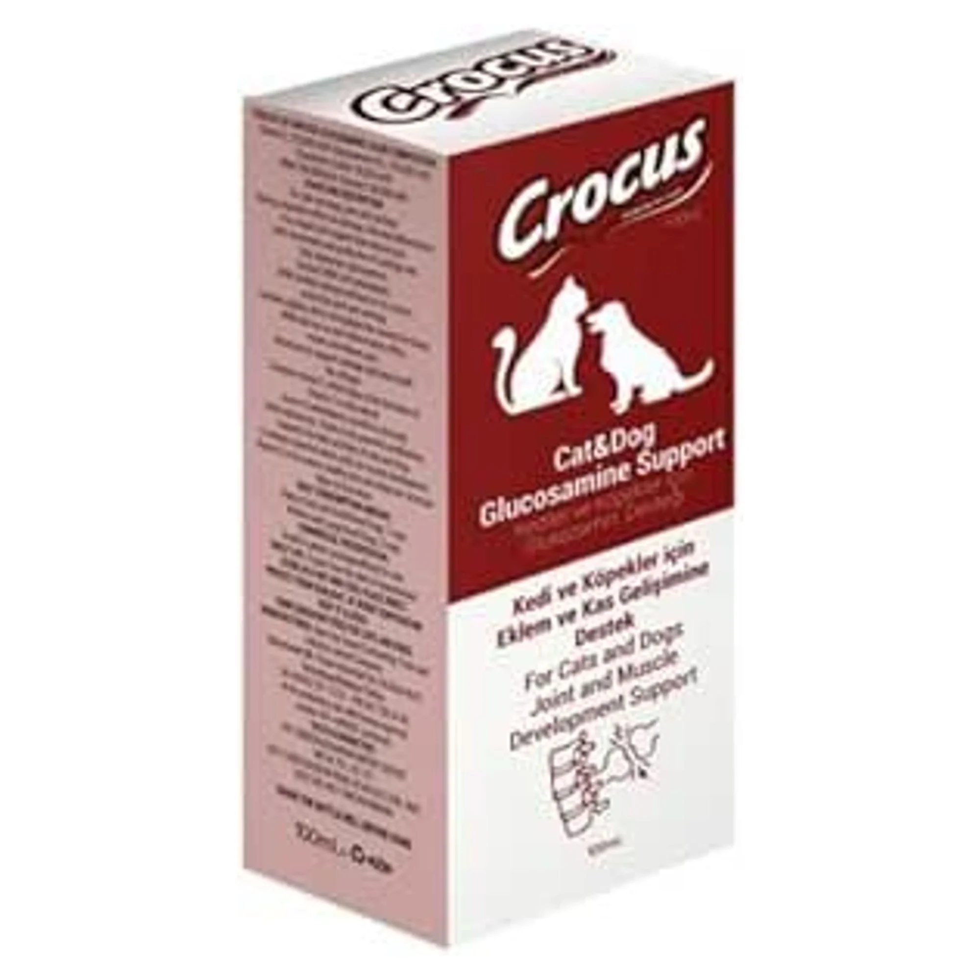 Crocus Kedi ve Köpekler İçin Eklem ve Kas Gelişimin Destekleyici Glukozamin Takviyesi 100 mL