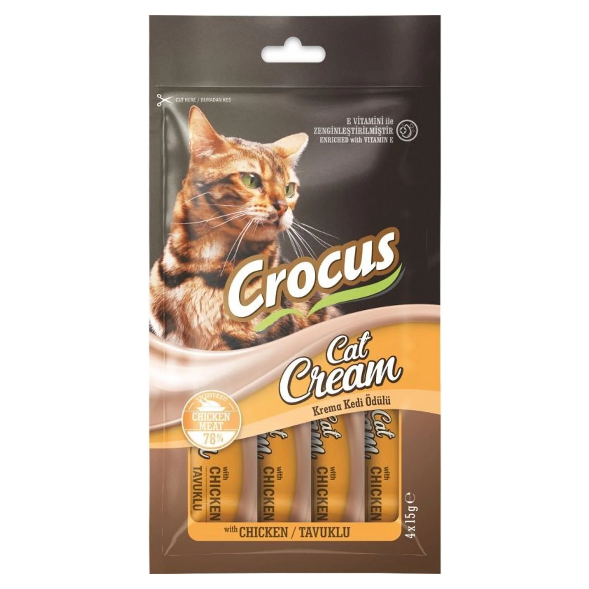 Crocus Crocus Tavuklu Krema Kedi Ödülü 4x15 G