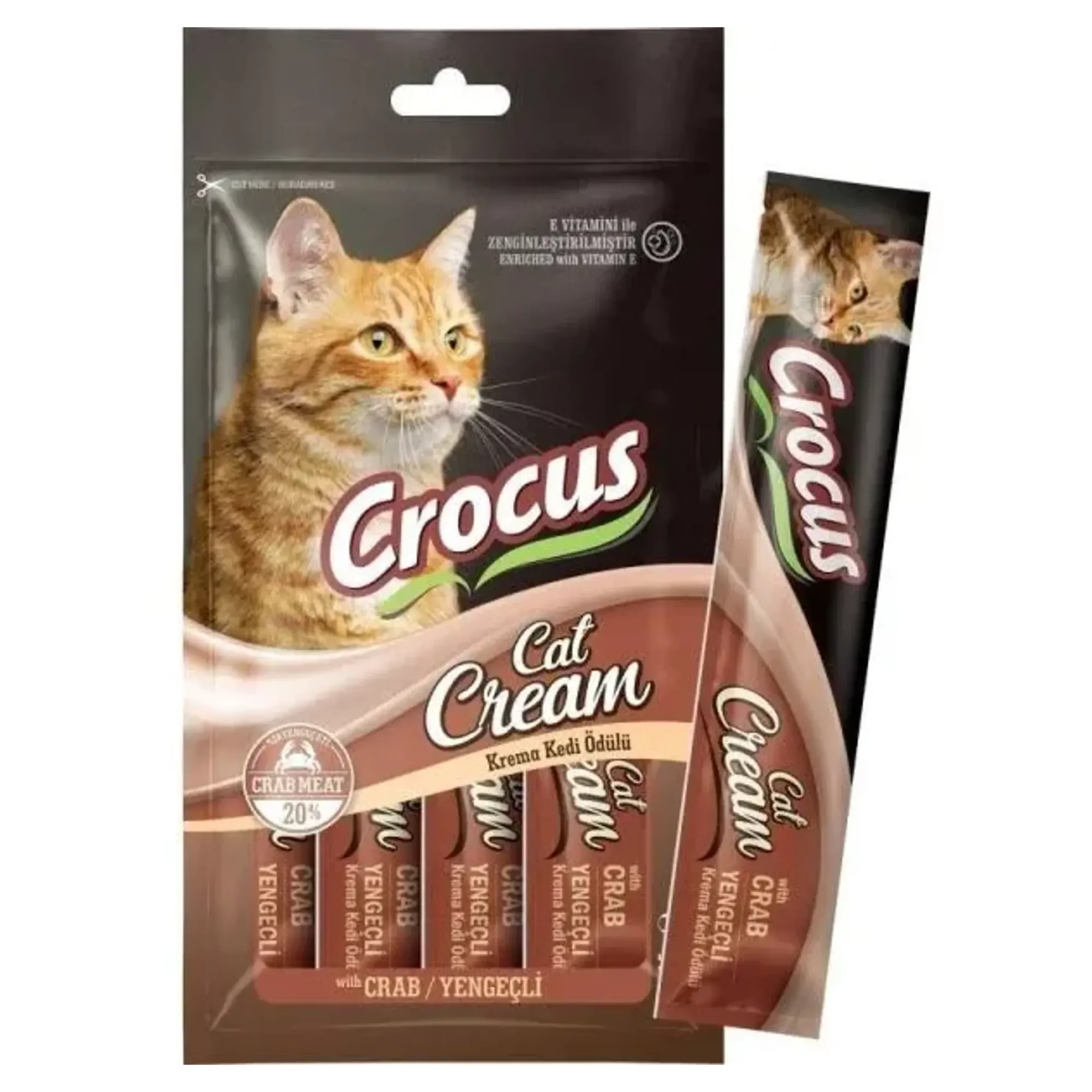 Crocus Yengeçli Krema Kedi Ödülü 4x15G