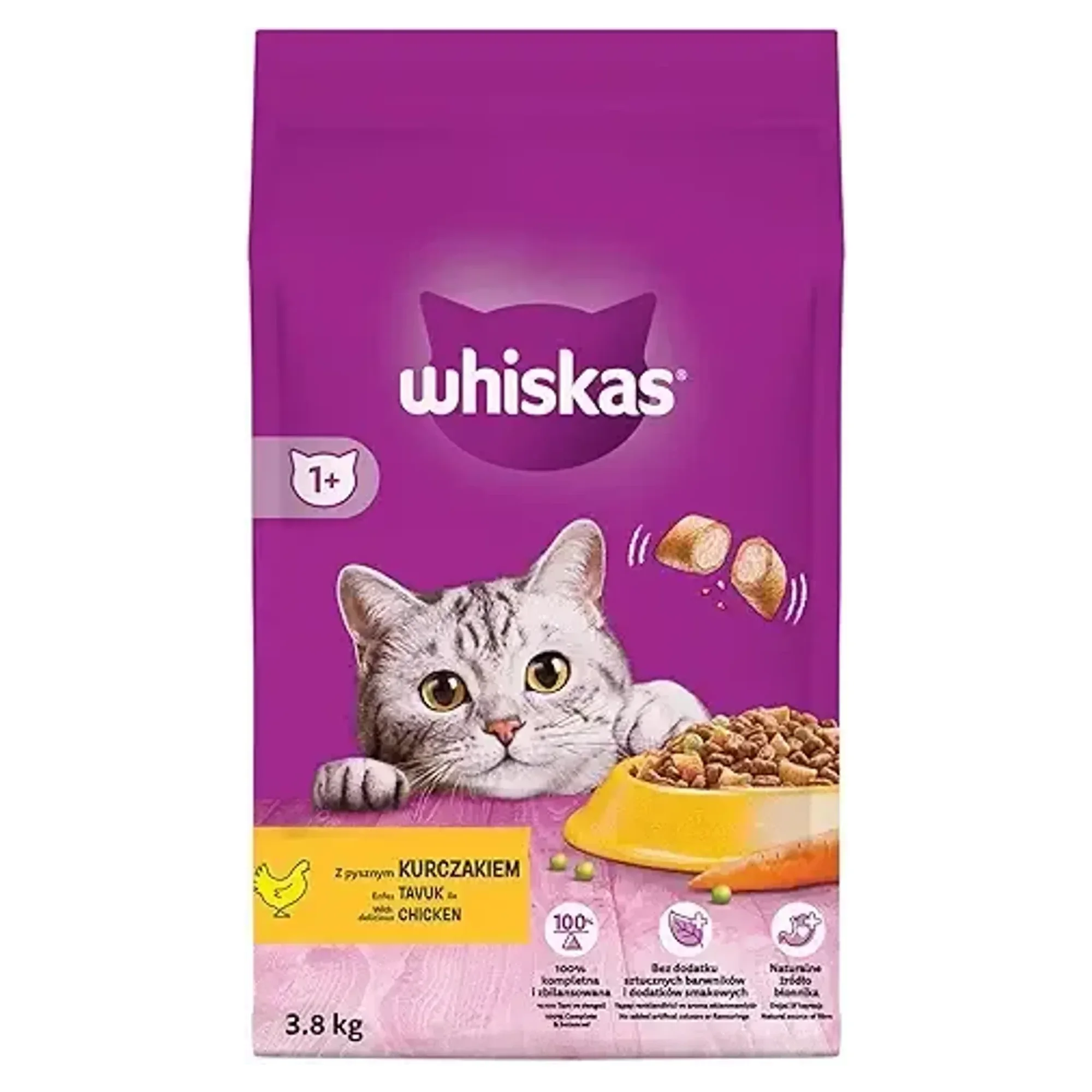 Whiskas Whiskas Tavuklu Yetişkin Kedi Maması 3.8 KG