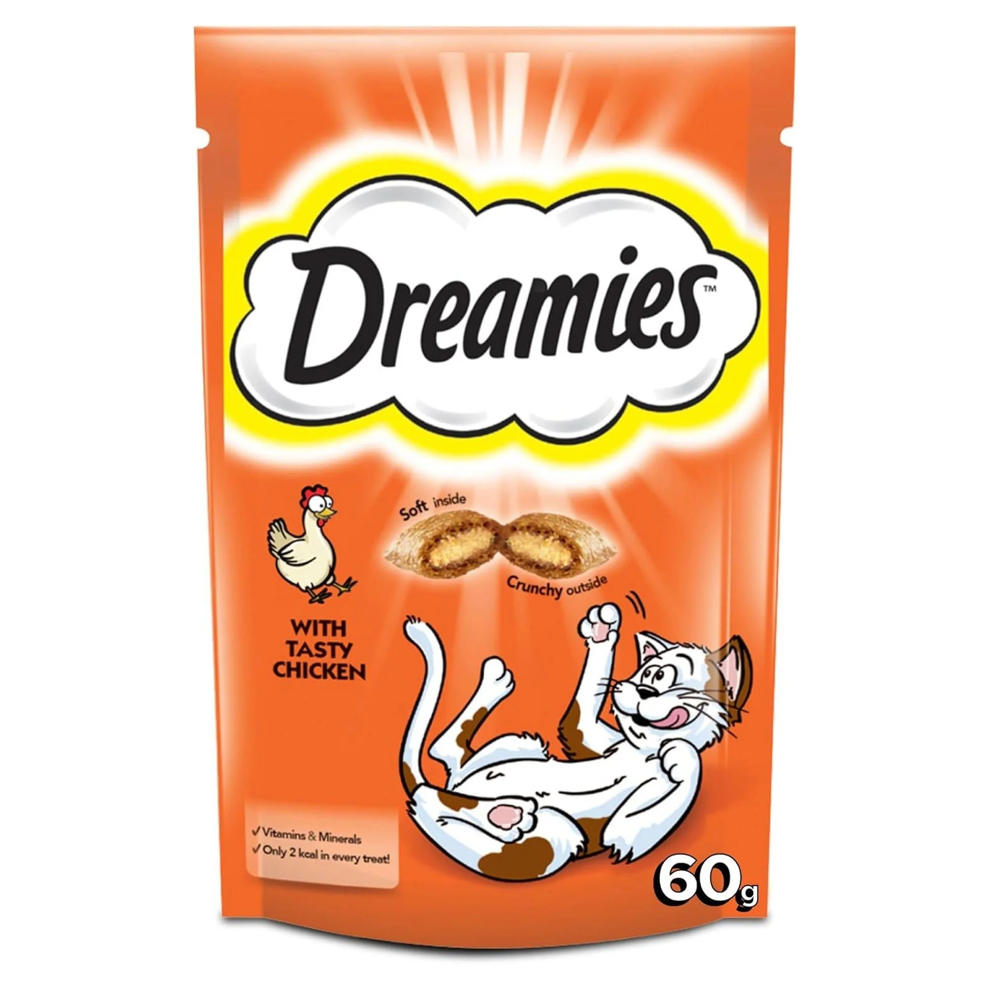Dreamies Dreamies Tavuklu Yetişkin Kedi Dolgulu Ödül Maması 60 G
