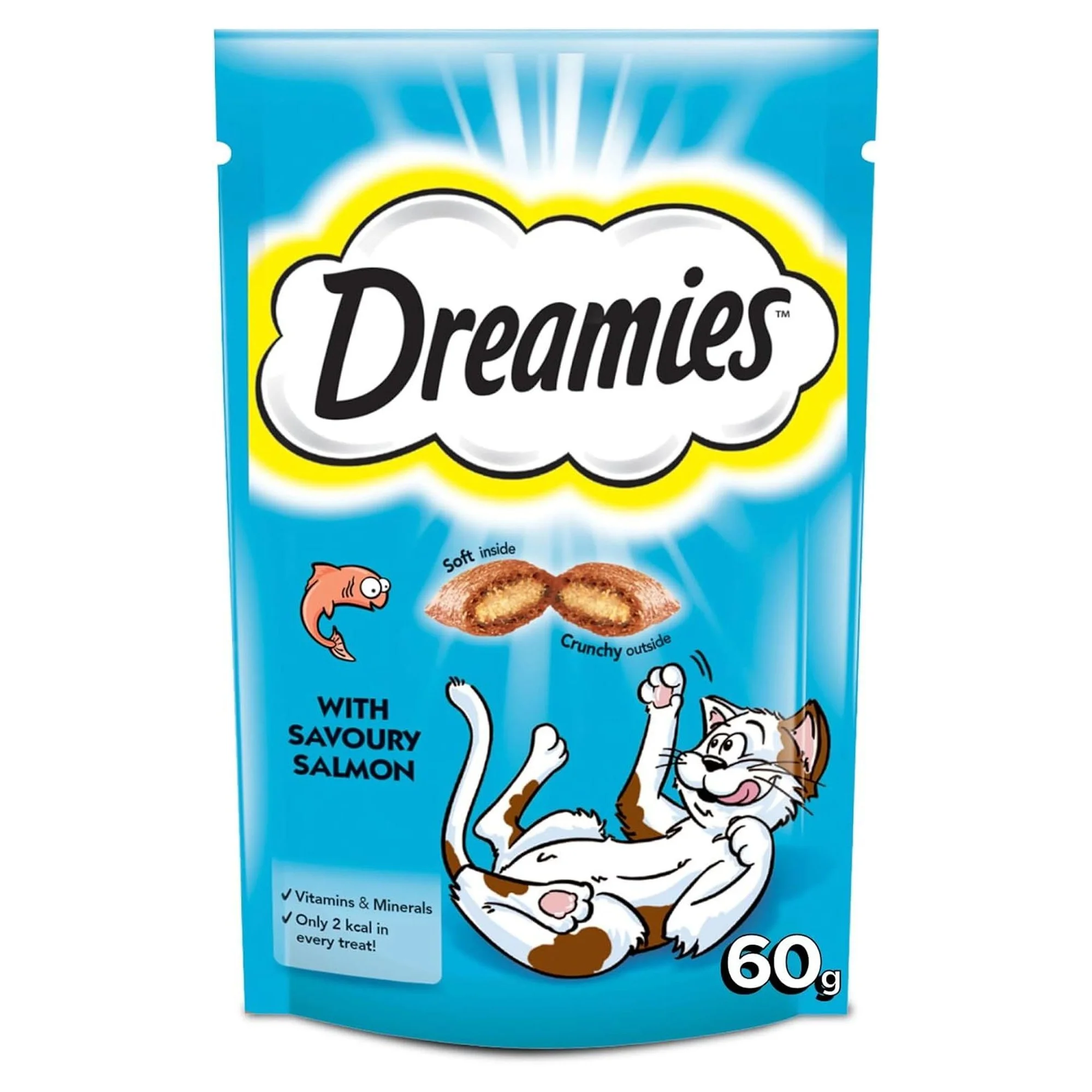 Dreamies Somonlu Yetişkin Kedi Dolgulu Ödül Maması 60 G