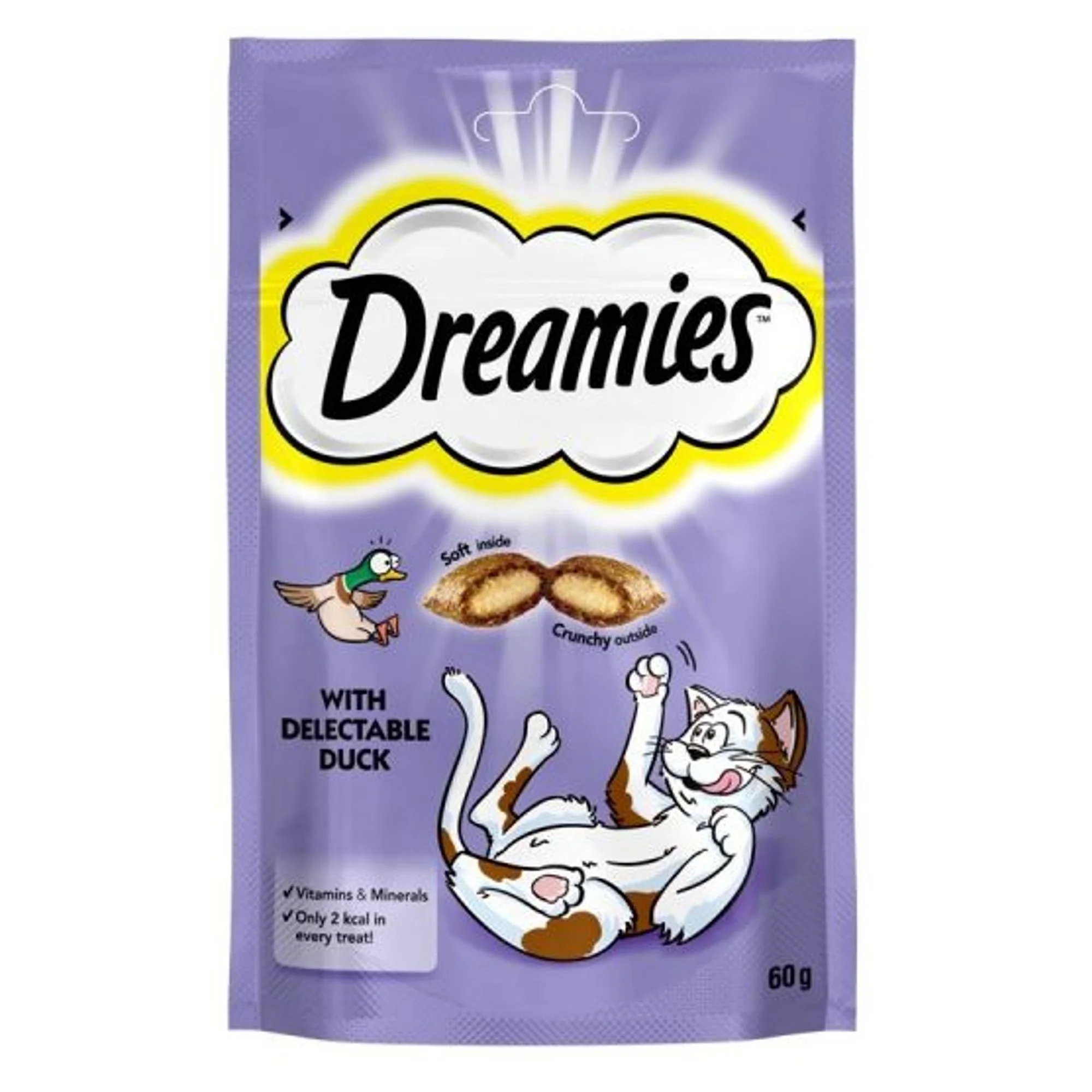Dreamies Ördekli Yetişkin Kedi Dolgulu Ödül Maması 60 G