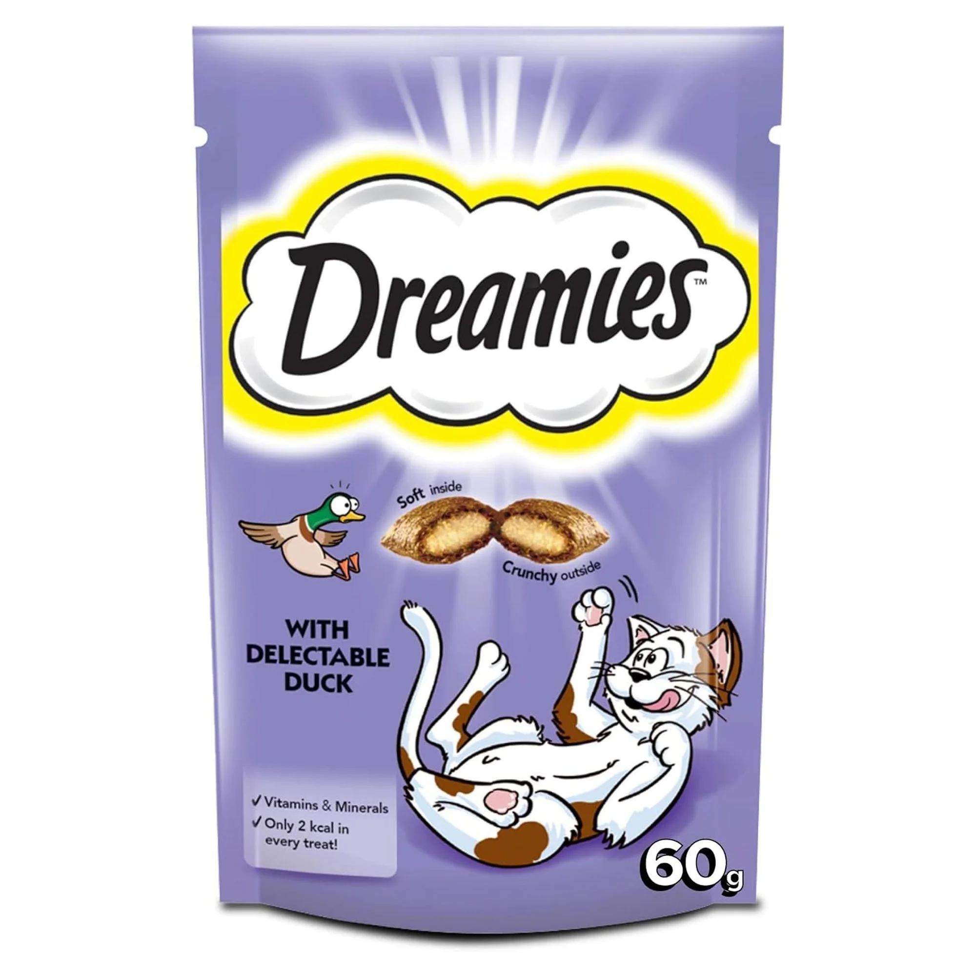 Dreamies Ördekli Yetişkin Kedi Dolgulu Ödül Maması 60 G