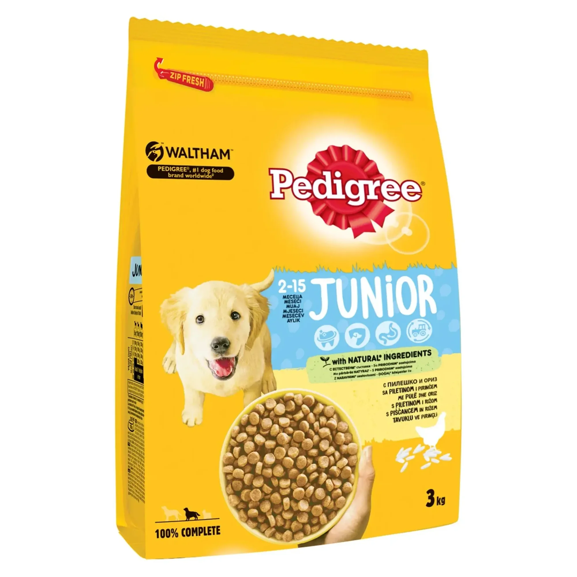 Pedigree Junior Tavuk Etli Yavru Köpek Maması 3 KG