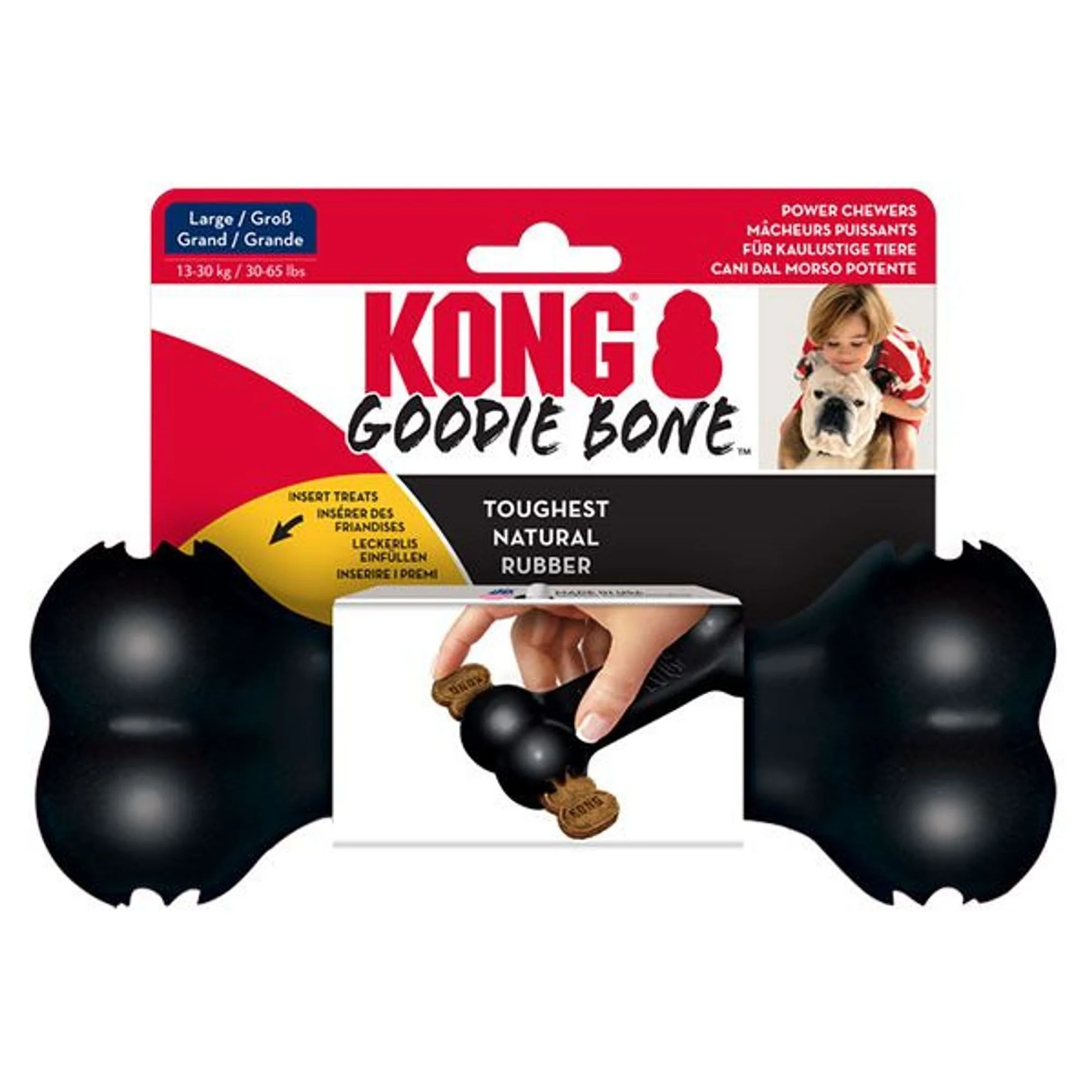 Kong Kong Extreme Goodie Bone Kemik Şeklinde Çok Amaçlı Köpek Oyuncağı Ultra Sert L