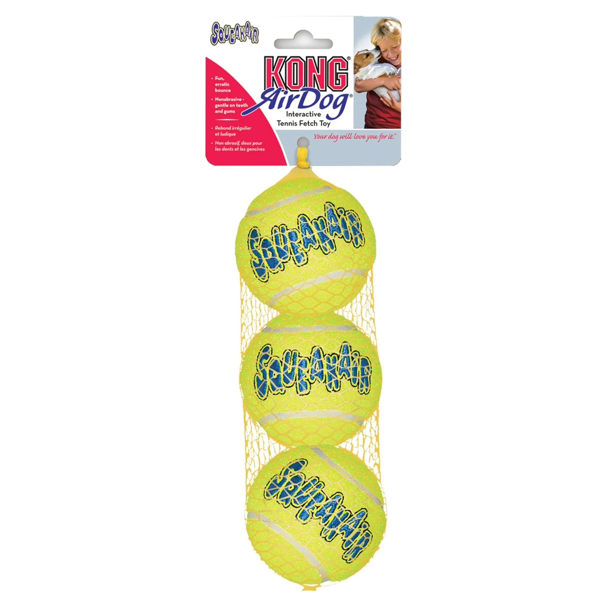 Kong SqueakAir Öten Tenis Topu Köpek Oyuncağı M