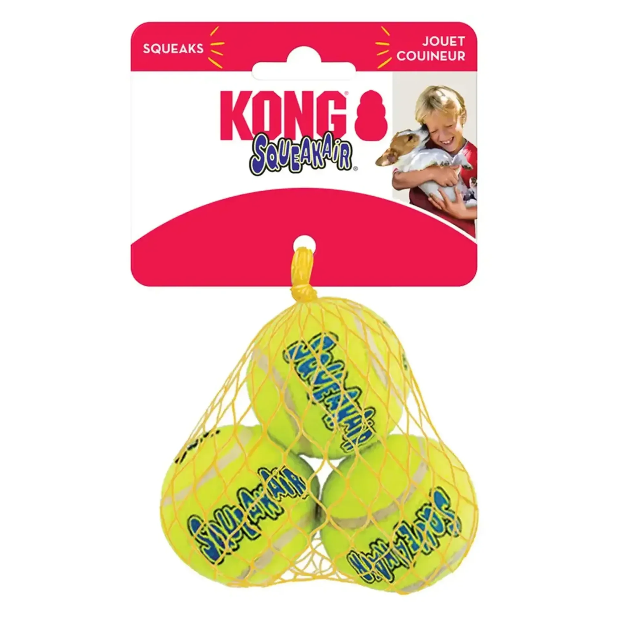 Kong SqueakAir Öten Tenis Topu Küçük Irk Köpek Oyuncağı S