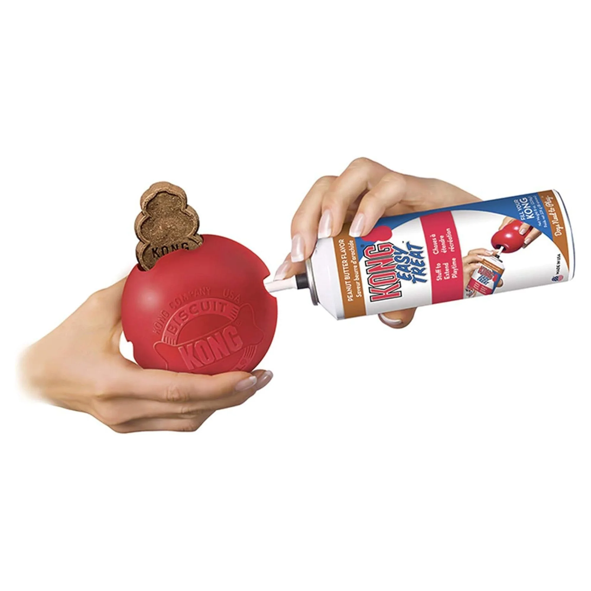 Kong Biscuit Ball Top Şeklinde Köpek Oyuncağı L — Toplar, 330 g — Görsel 3