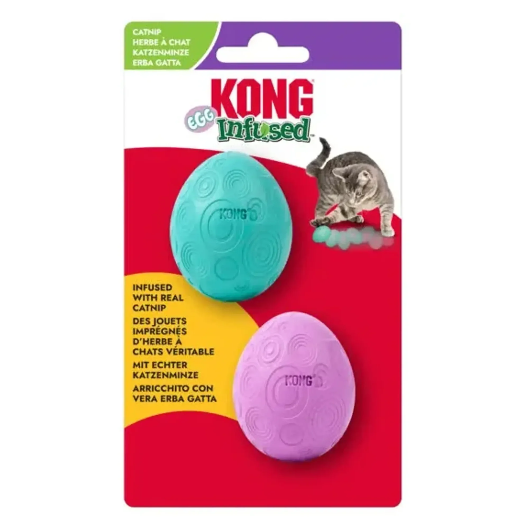 Kong Kedi Naneli Yumurta Top Oyuncak 2'li