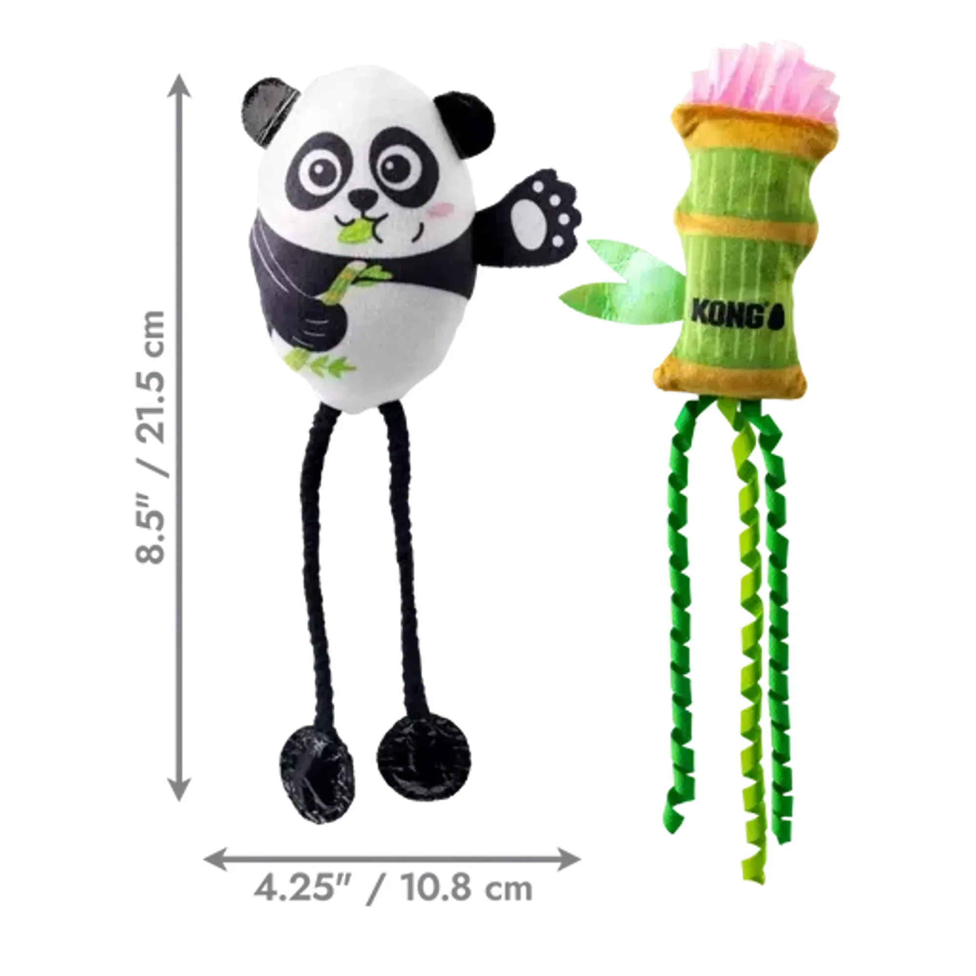 Kong Scrattles İkili Peluş Panda Kedi Oyuncağı — Fare & Peluş Oyuncaklar — Görsel 2