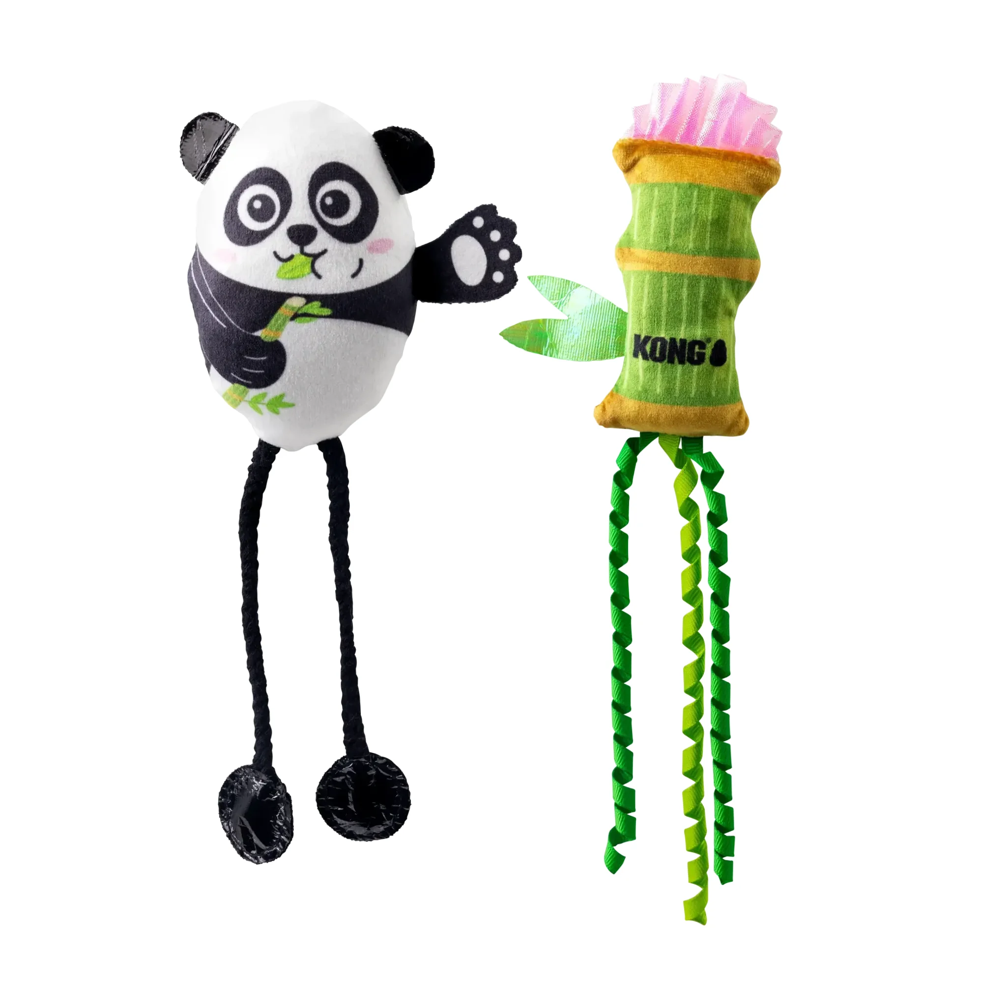 Kong Scrattles İkili Peluş Panda Kedi Oyuncağı