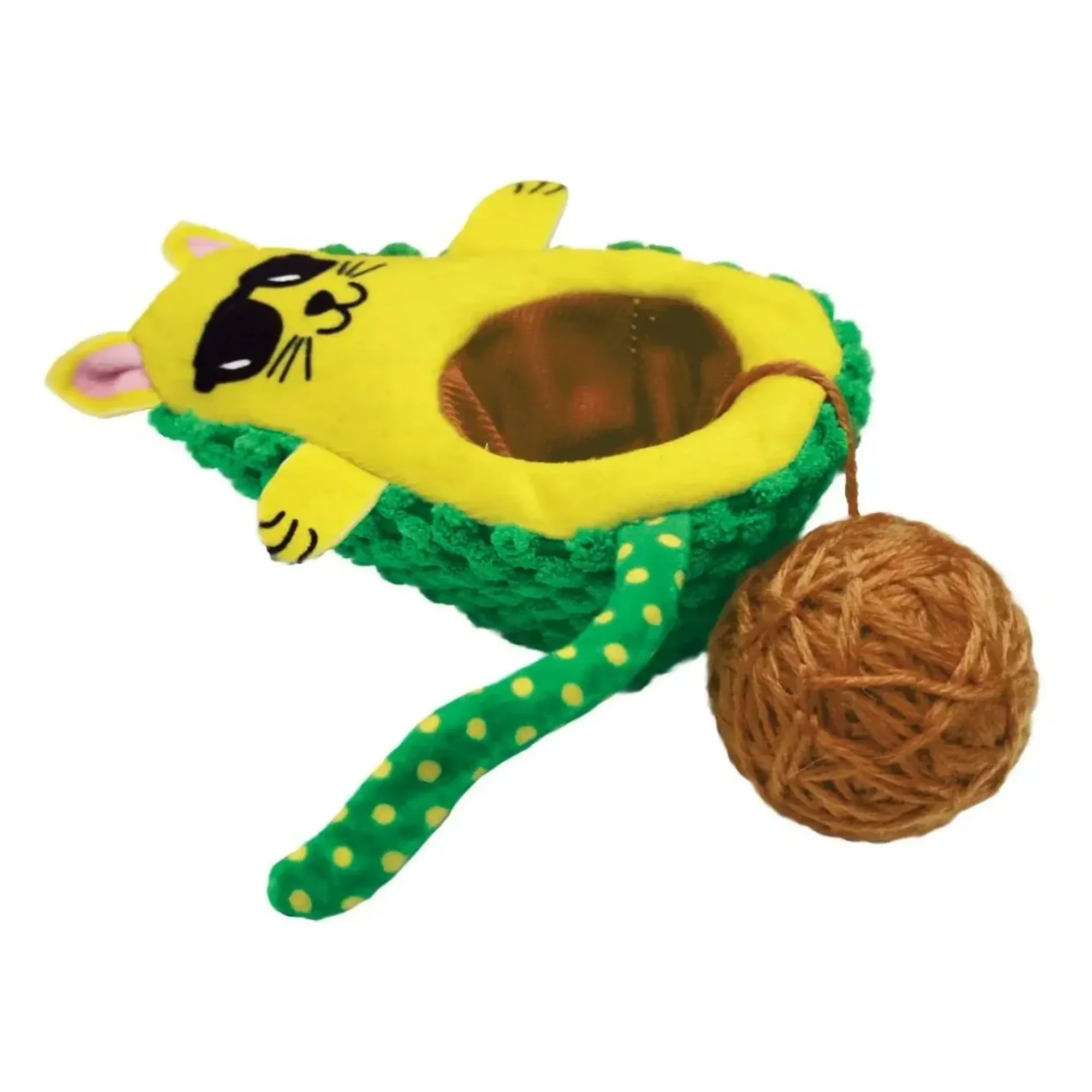 Kong Wrangler Peluş Avokado Kedi Oyuncağı