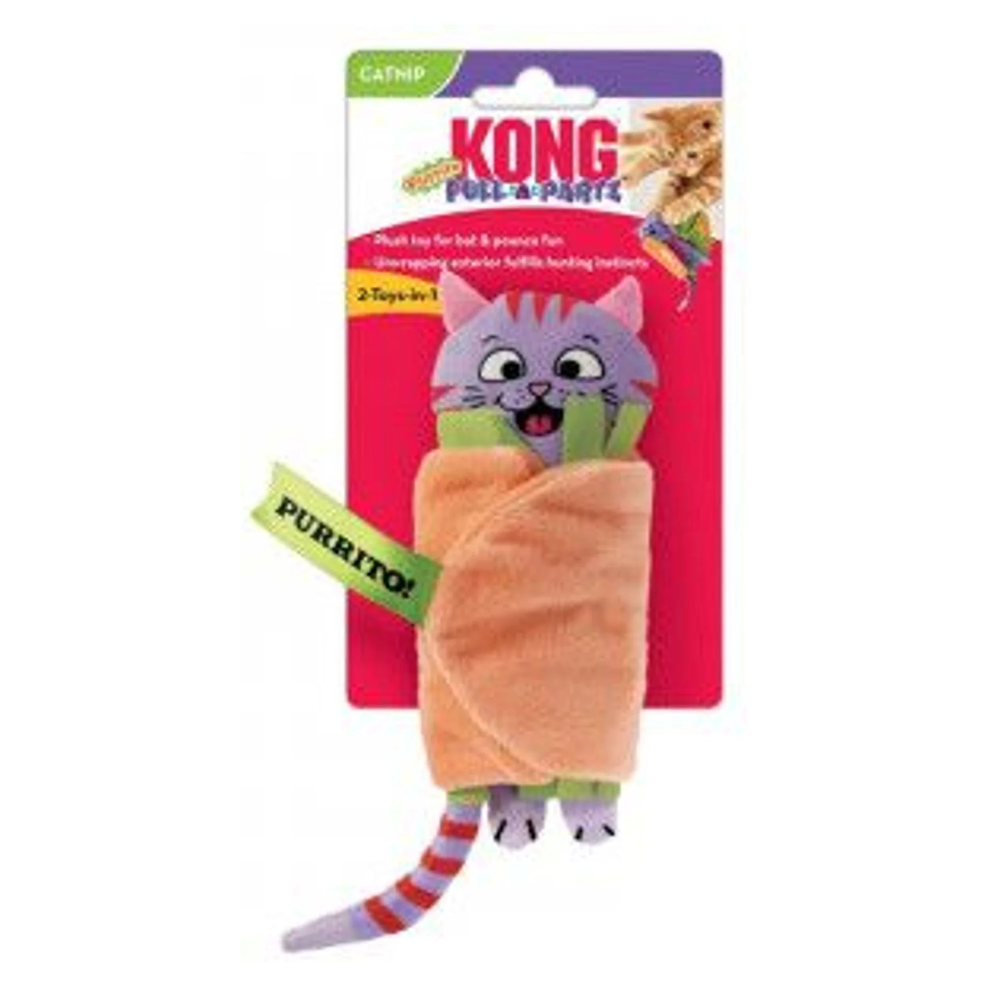 Kong Pull-A-Partz Peluş Kedi Oyuncağı