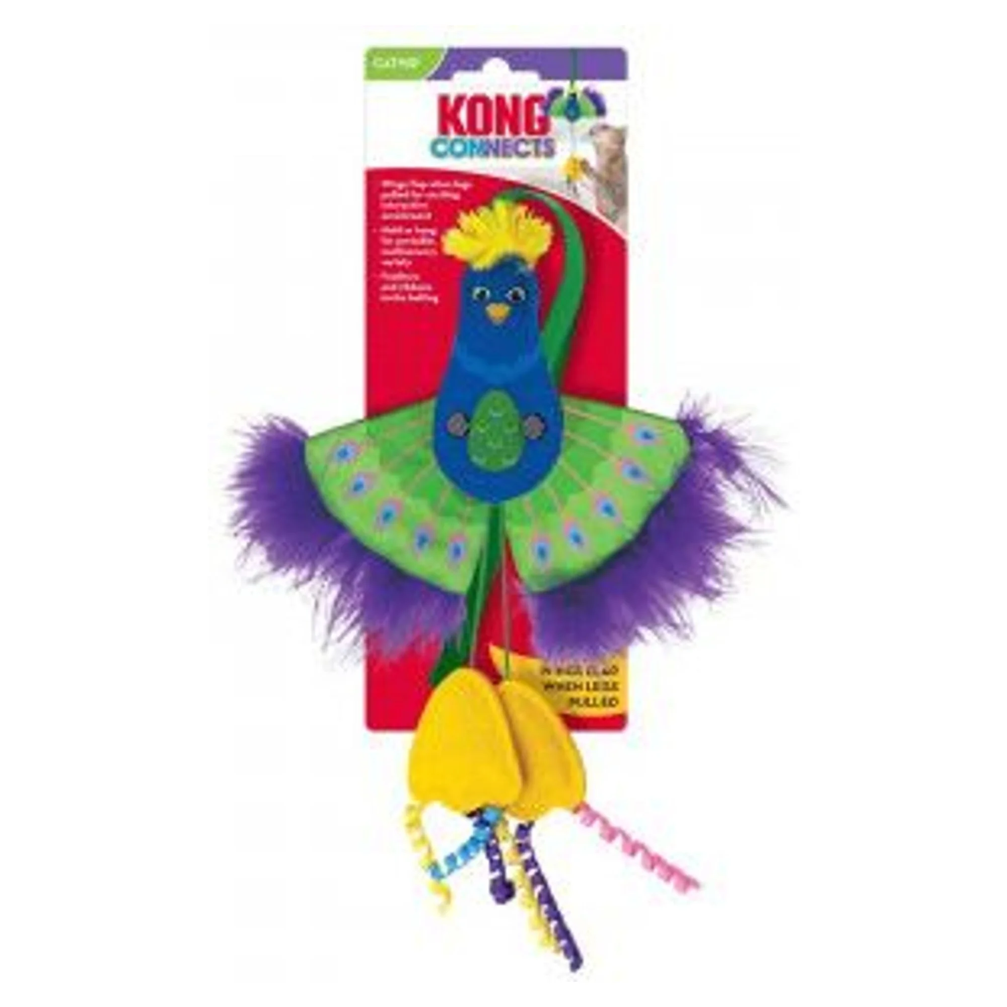 Kong Connects Peacock Peluş Kedi Oyuncağı