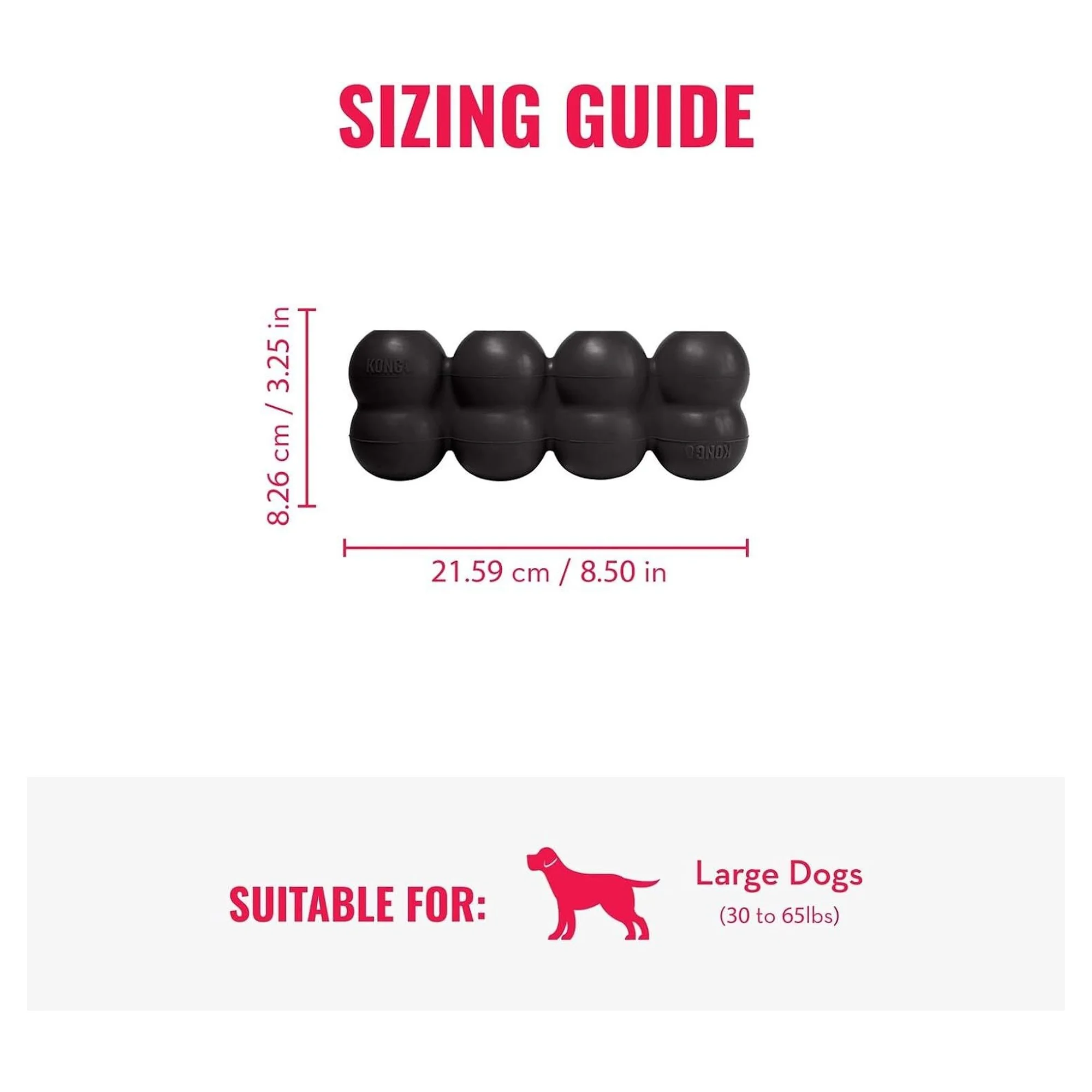Kong Extreme Çoklu Top Şeklinde Köpek Oyuncağı Ultra Sert L — Toplar, 530 g — Görsel 2