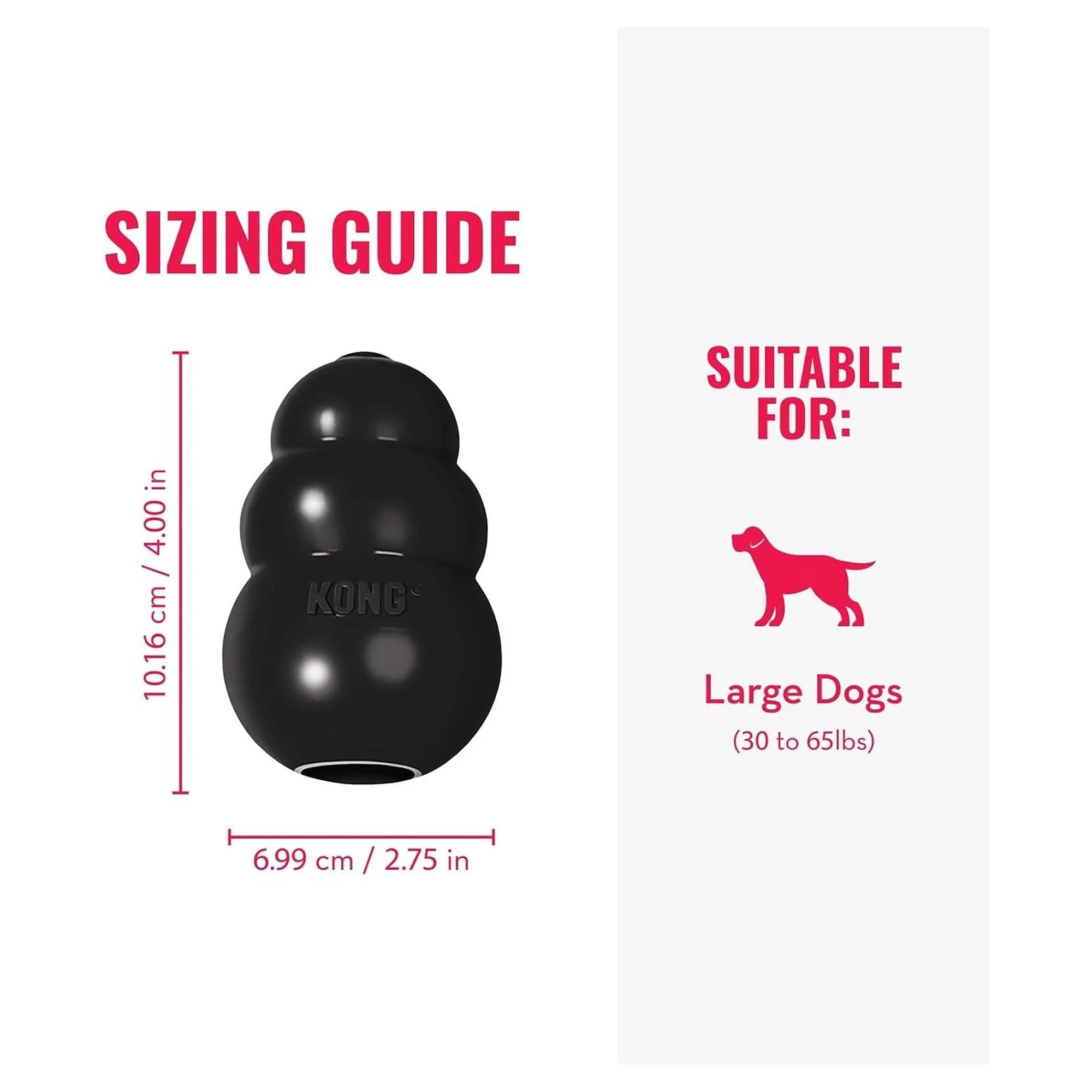 Kong Extreme Köpekler için Çok Amaçlı Isırma Oyuncağı Ultra Sert L — Plastik ve Kauçuk Oyuncaklar, 330 g — Görsel 2