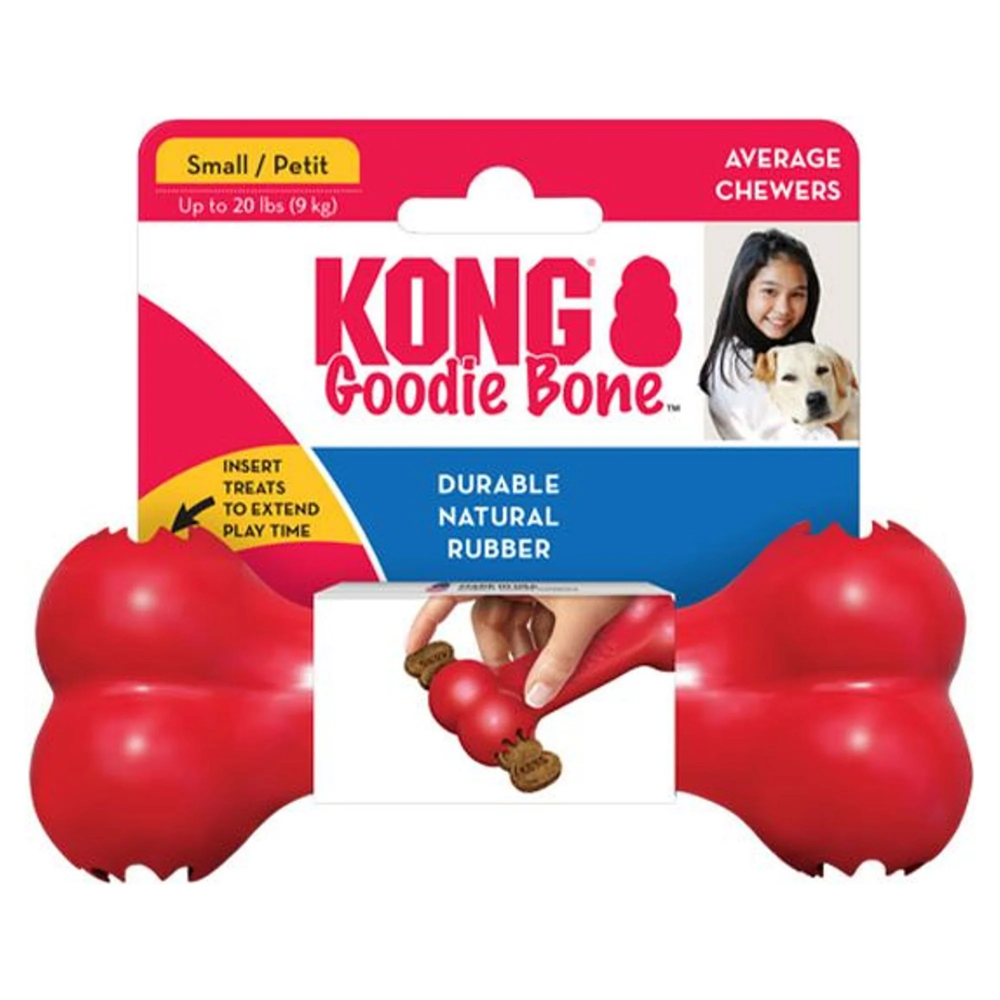 Kong KONG Goodie Bone Kemik Şeklinde Çok Amaçlı Köpek Oyuncağı S