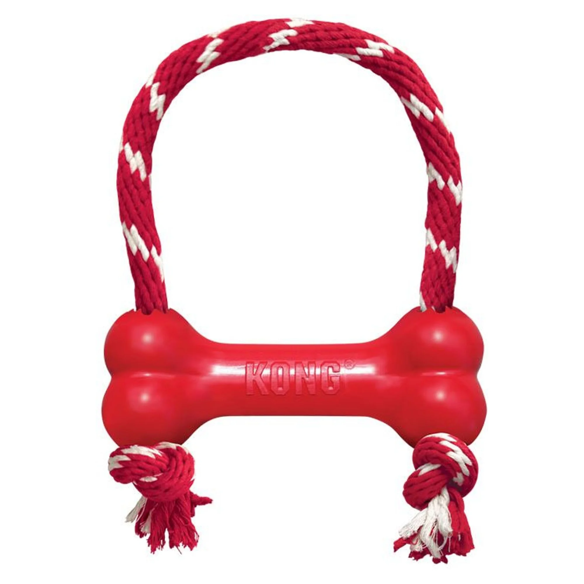 Kong Kong Goodie Bone Kemik Şeklinde İp Sallantılı Çok Amaçlı Köpek Oyuncağı XS