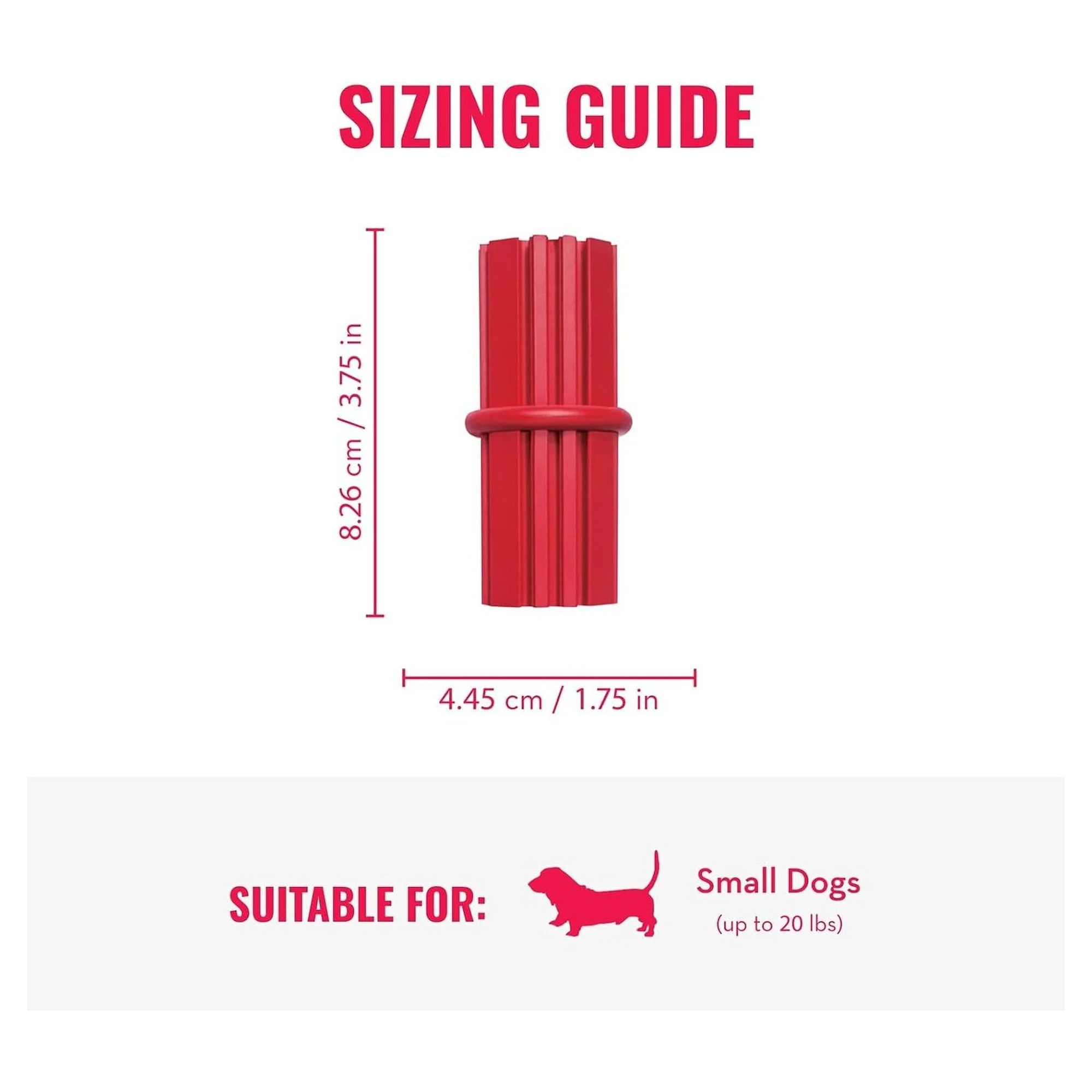 Kong Dental Stick Diş Temizliği Sağlayan Köpek Oyuncağı S — Oyuncaklar, 220 g — Görsel 2