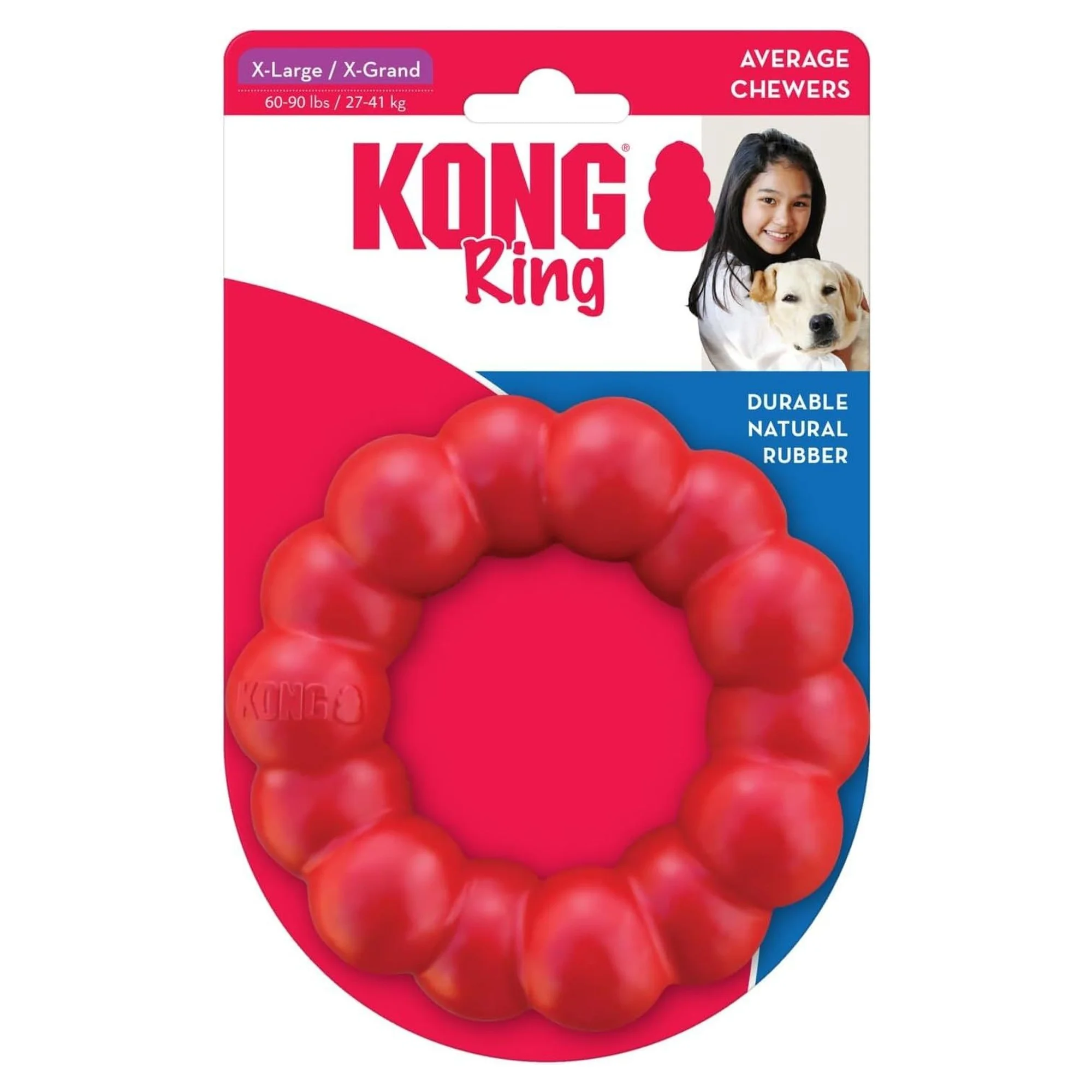 Kong Ring Yüzük Şeklinde Çok Amaçlı Plastik ve Kauçuk Köpek Oyuncağı XL