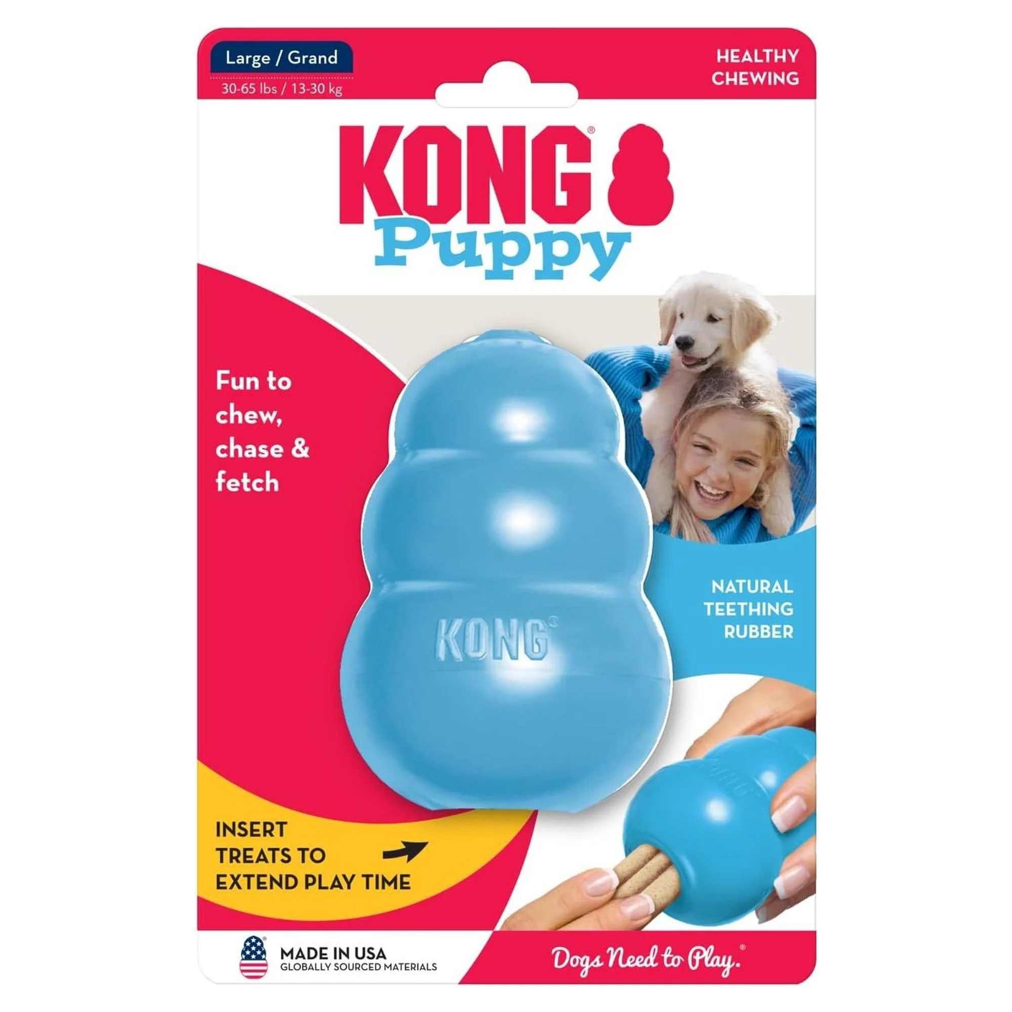 Kong Puppy Yavru Köpek Çok Amaçlı Isırma Oyuncağı L