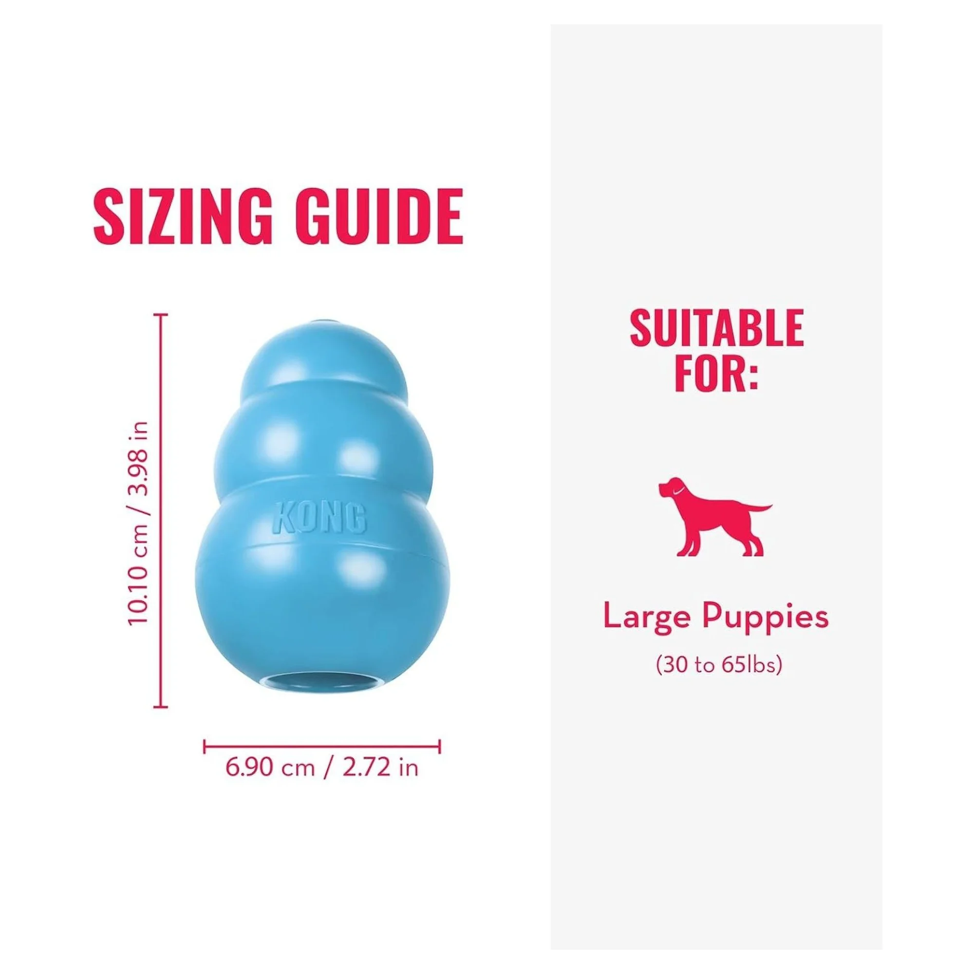 Kong Puppy Yavru Köpek Çok Amaçlı Isırma Oyuncağı L — Oyuncaklar, 330 g — Görsel 2