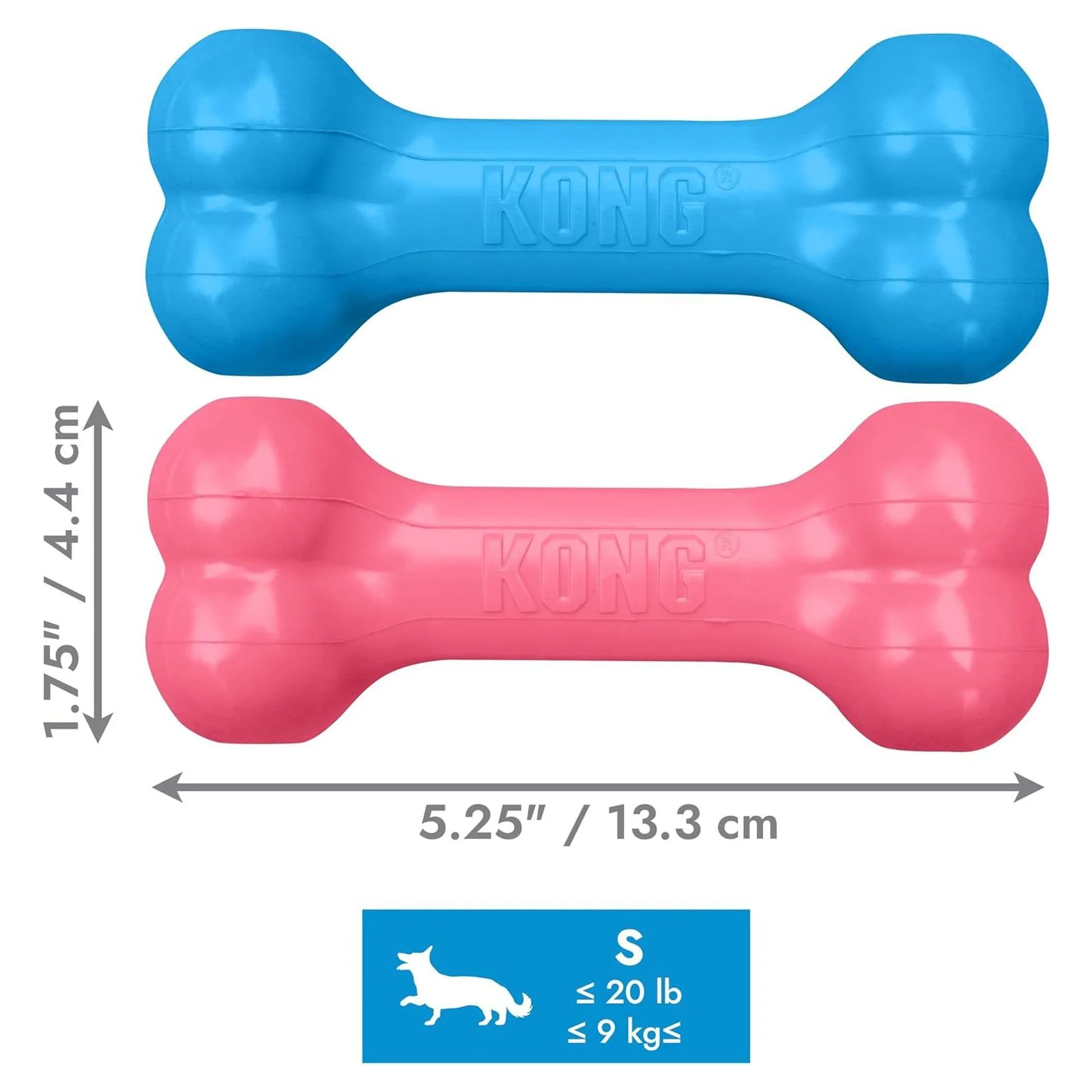 Kong Puppy Goodie Bone Kemik Şeklinde Çok Amaçlı Yavru Köpek Oyuncağı S — Oyuncaklar, 120 g — Görsel 2