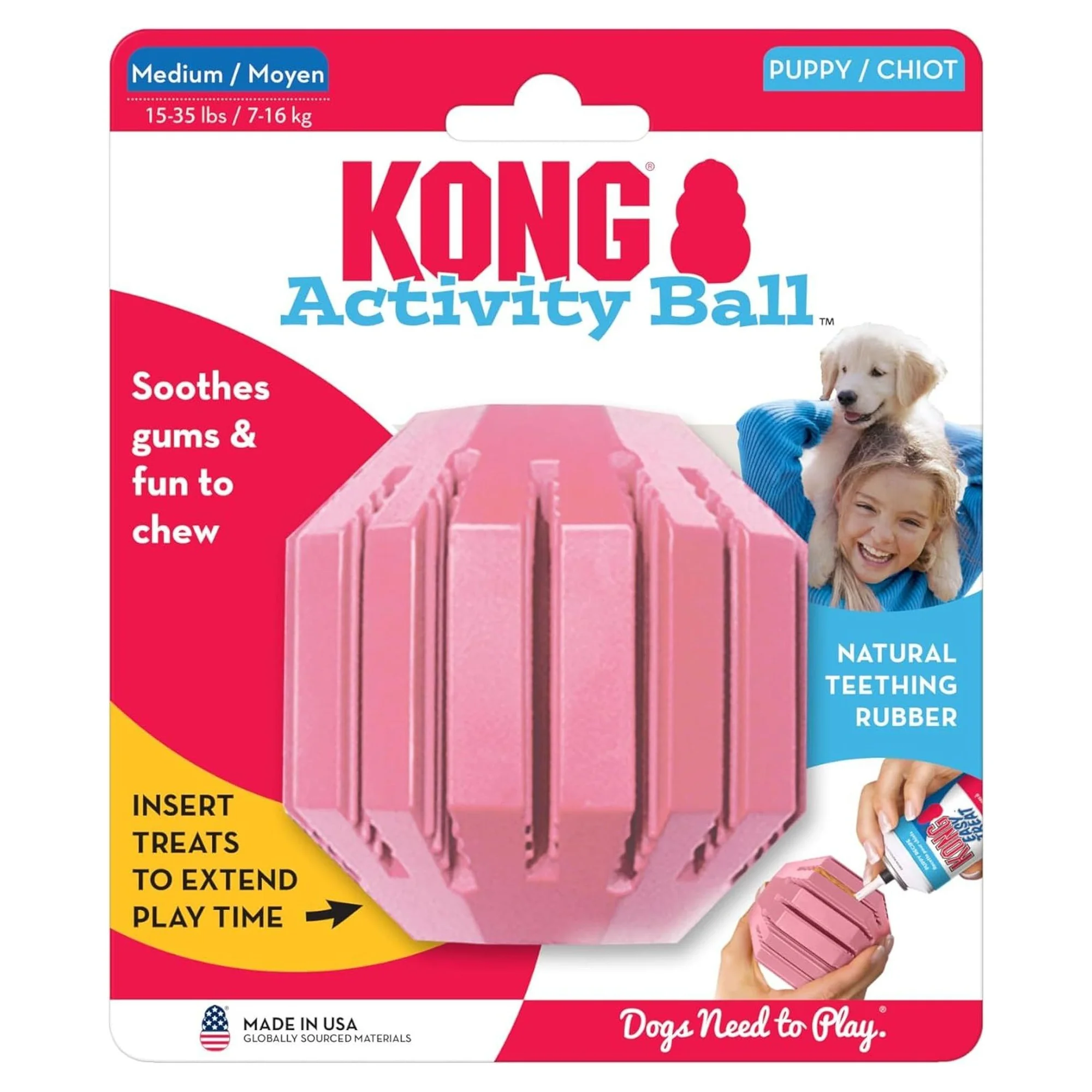 Kong Puppy Yavru Köpekler İçin Plastik ve Kauçuk Aktivite Oyuncağı S — Plastik ve Kauçuk Oyuncaklar, 220 g — Görsel 2
