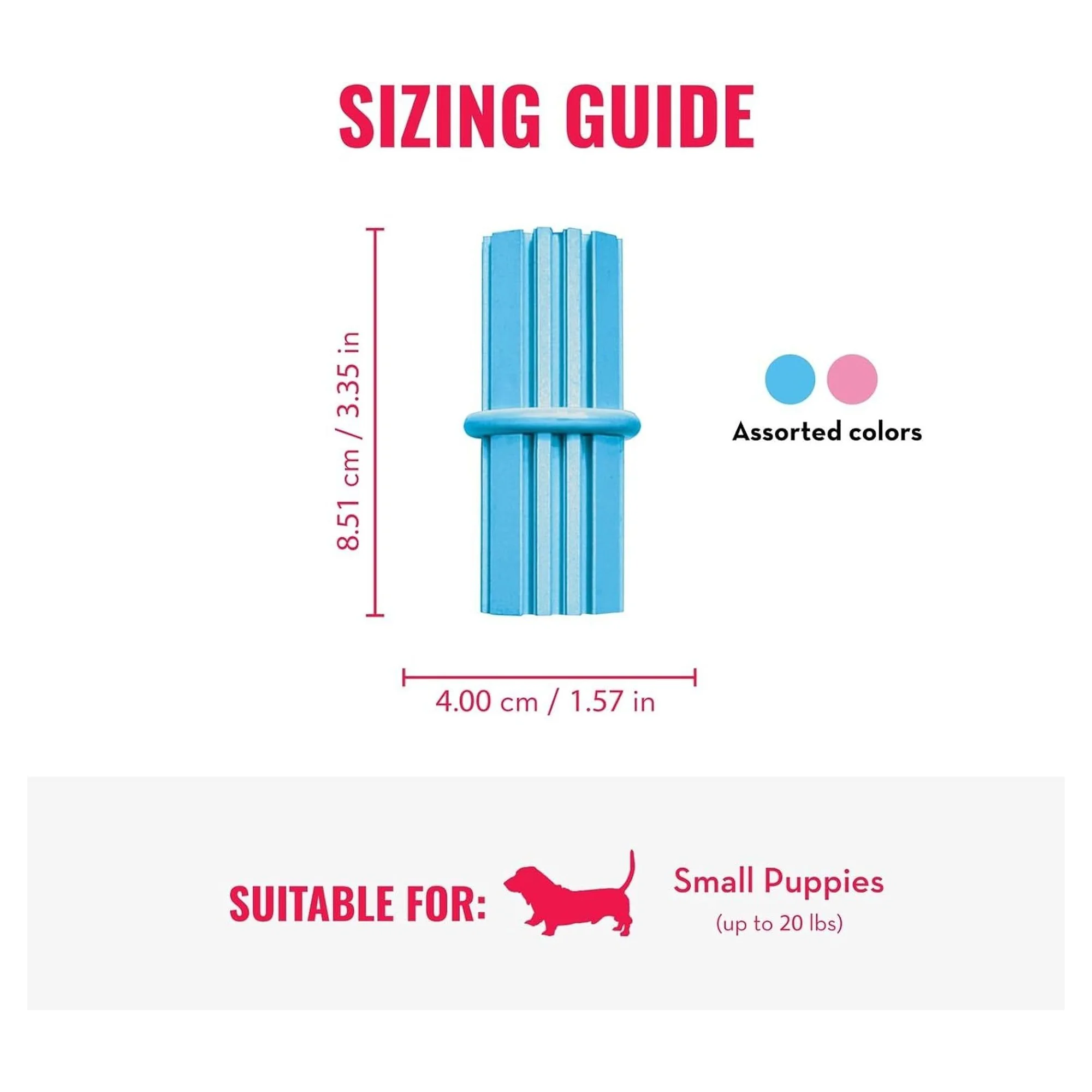 Kong Puppy Teething Stick Diş Temizliği Sağlayan Yavru Köpek Oyuncağı S — Oyuncaklar, 120 g — Görsel 2