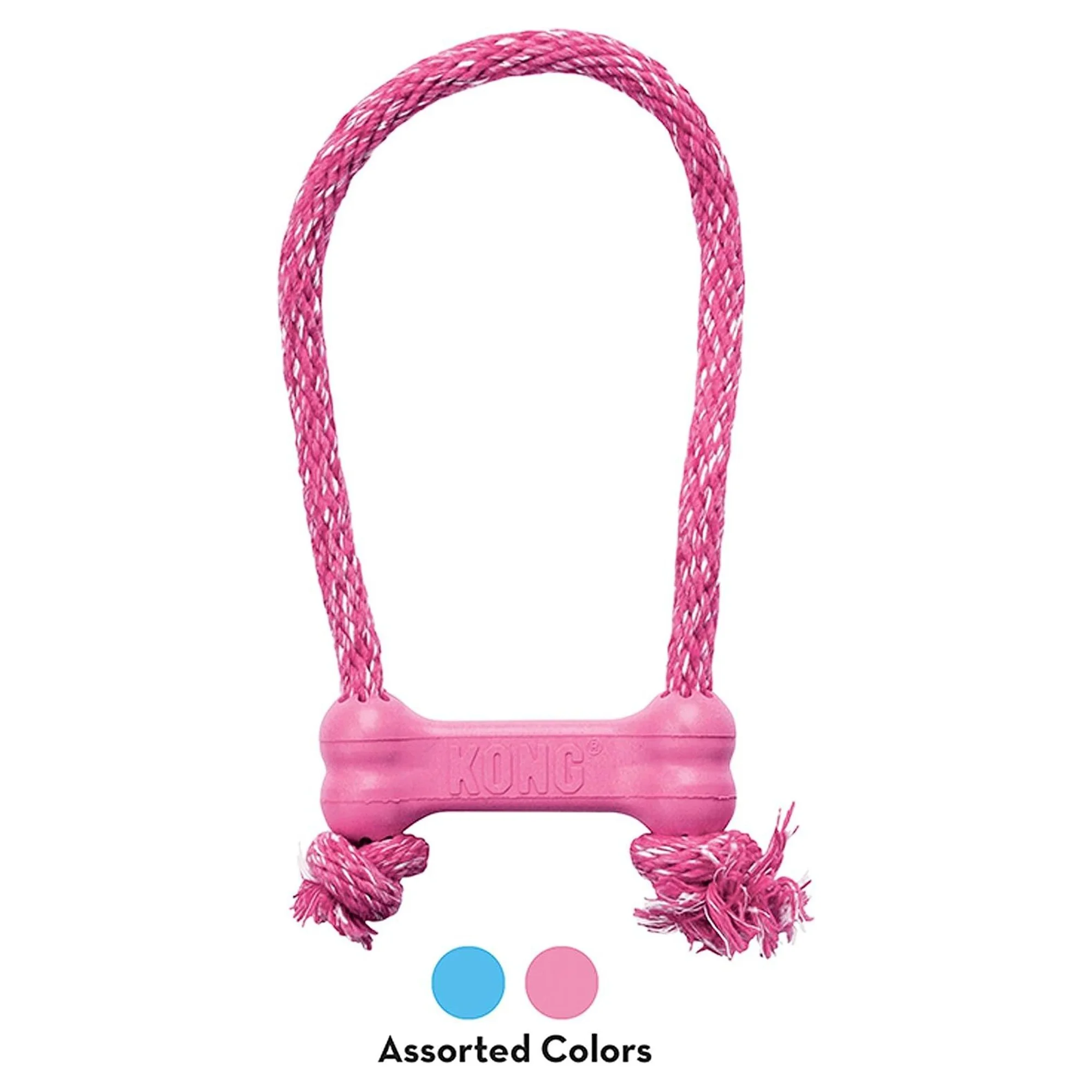 Kong Puppy Goodie Bone Kemik Şeklinde Çok Amaçlı İp Sallantılı Yavru Köpek Diş İpi Oyuncağı XS — Diş İpleri, 110 g — Görsel 2
