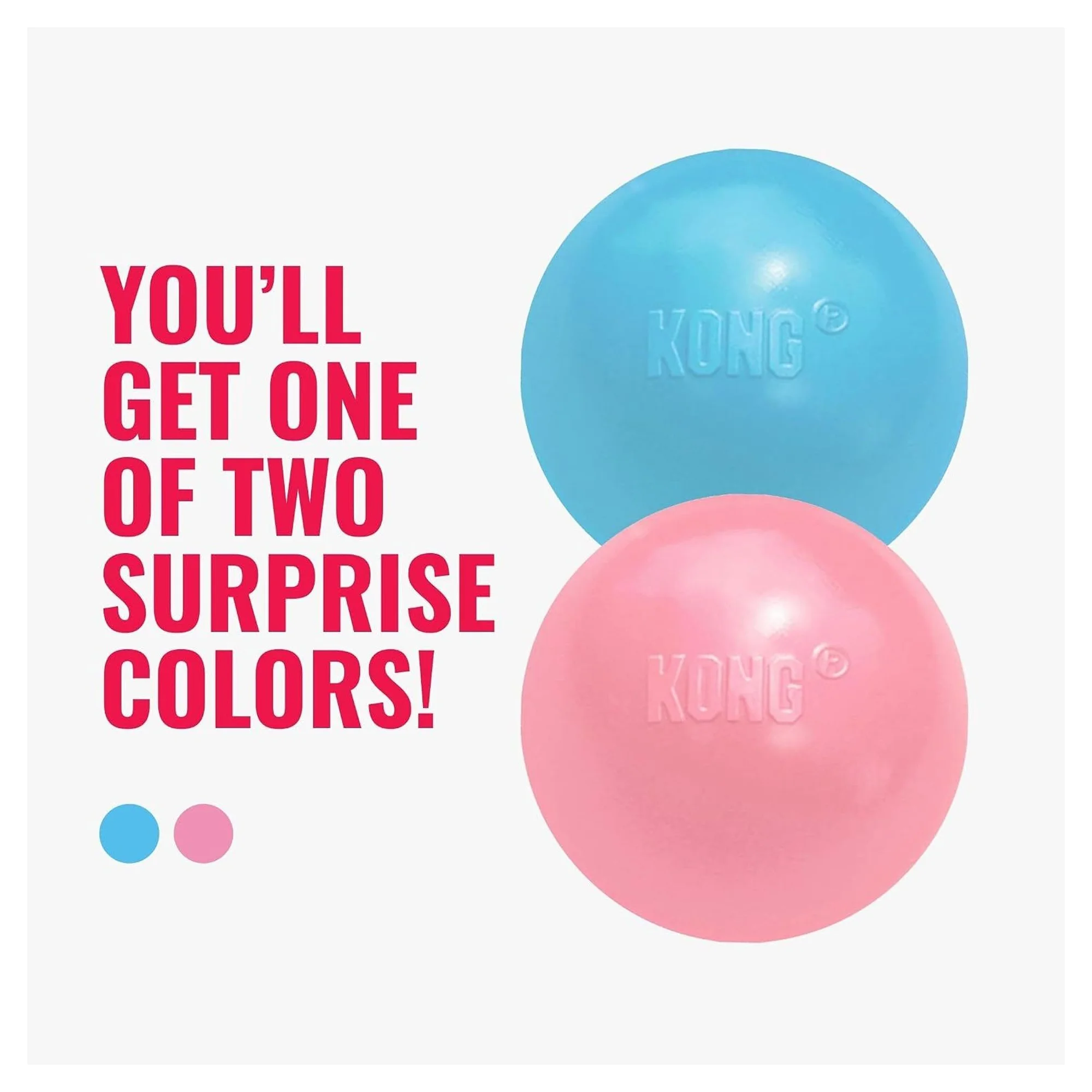 Kong Puppy Ball Delikli Top Şeklinde Çok Amaçlı Yavru Köpek Oyuncağı M/L — Toplar, 220 g — Görsel 3