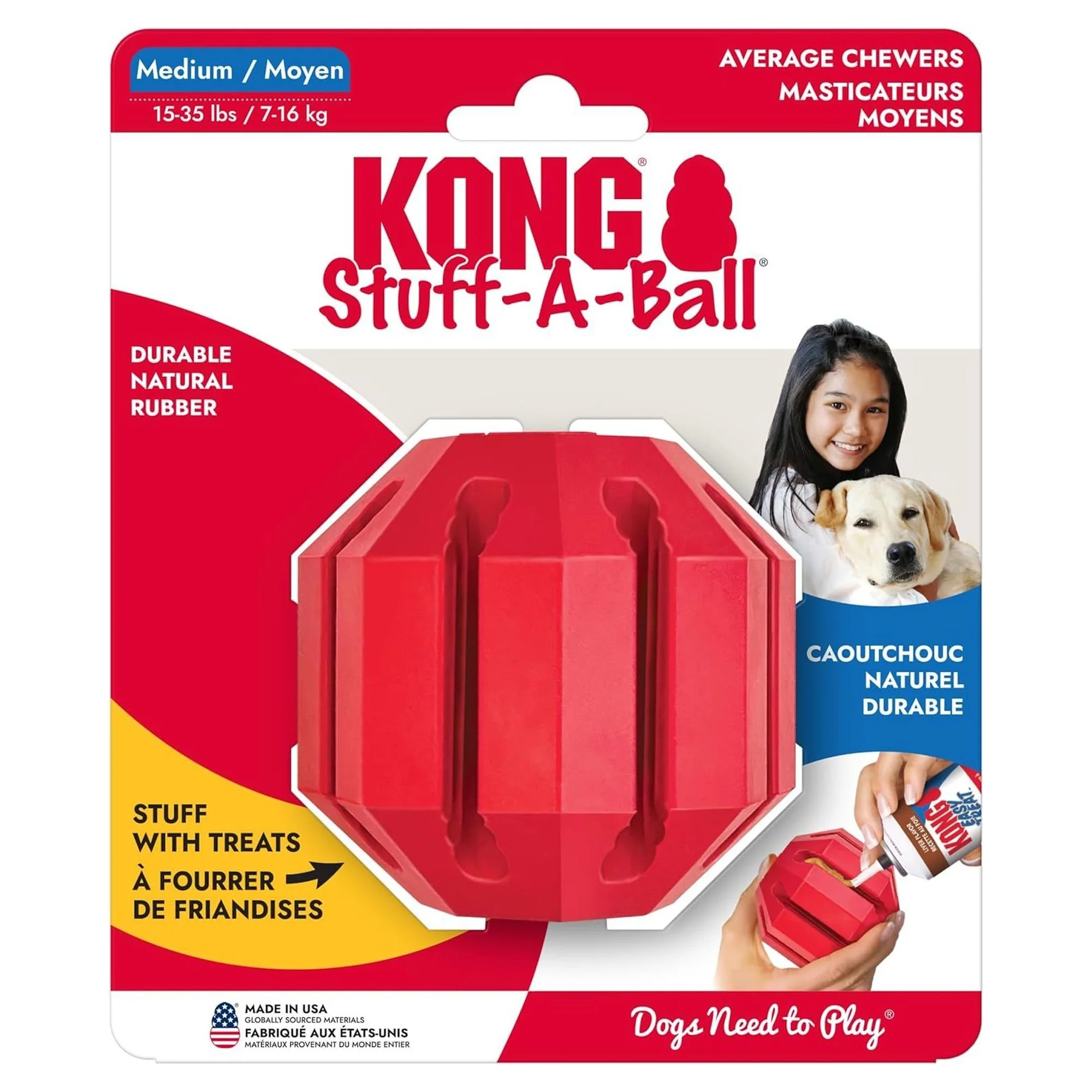 Kong Stuff-A-Ball Çok Amaçlı Köpek Oyuncağı M
