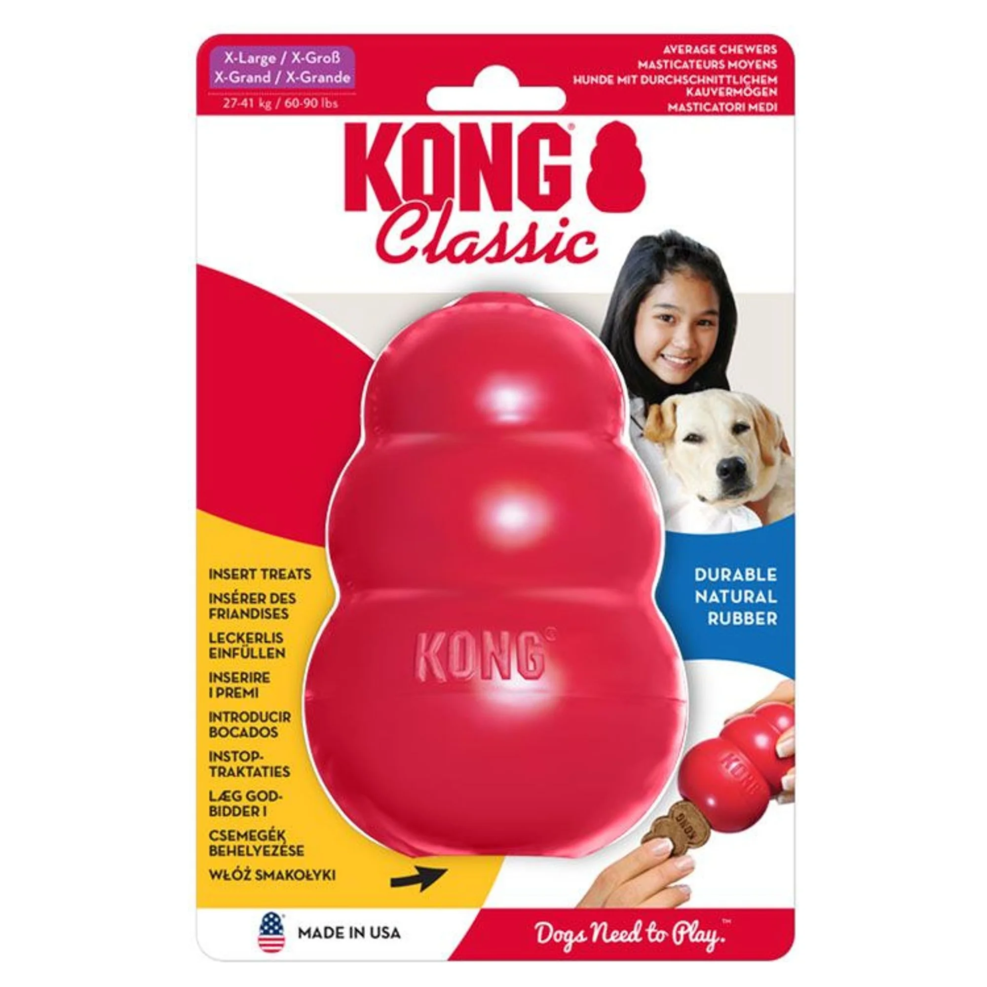 Kong Kong Classic Çok Amaçlı Isırma Köpek Oyuncağı XL
