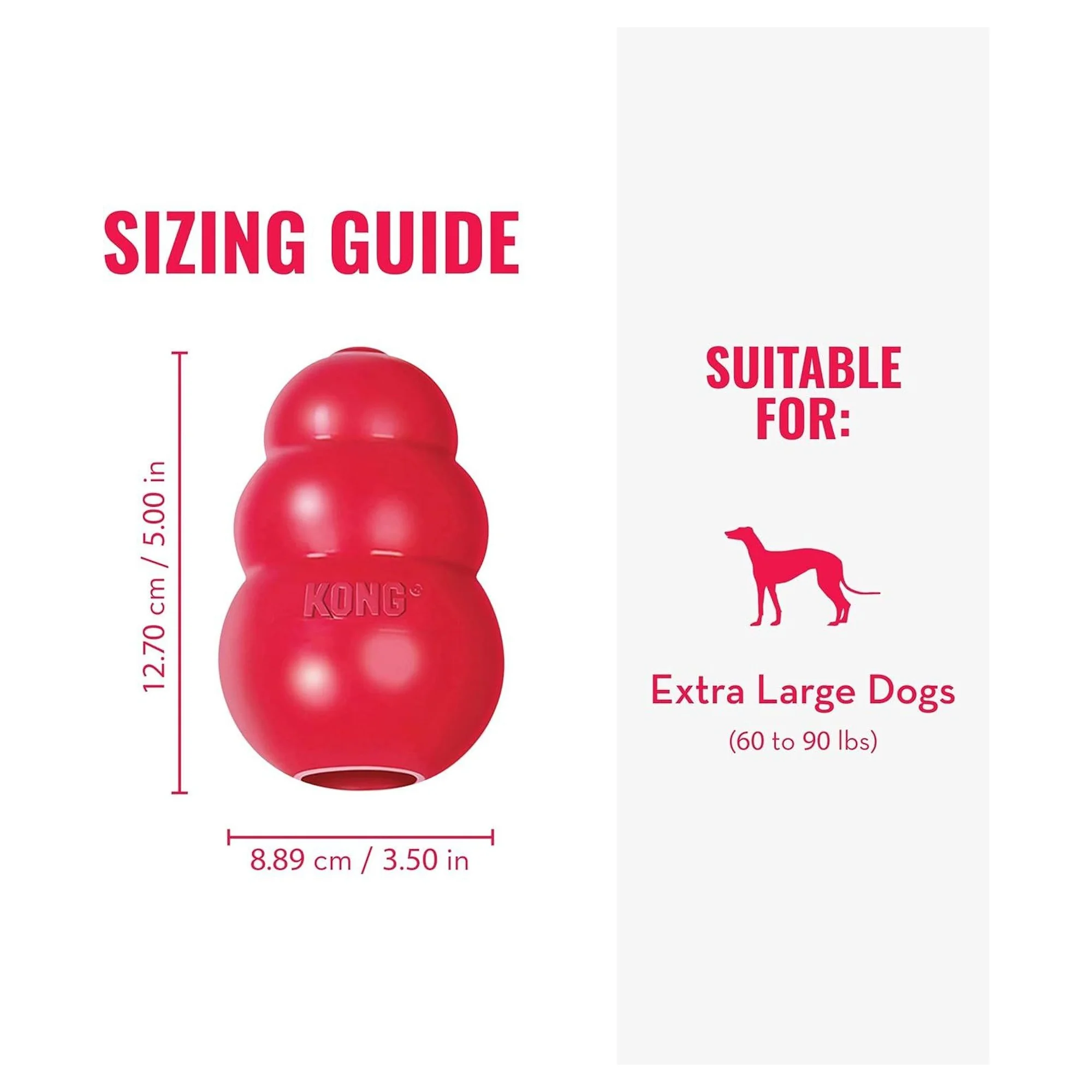 Kong Classic Çok Amaçlı Isırma Köpek Oyuncağı XL — Oyuncaklar, 470 g — Görsel 3