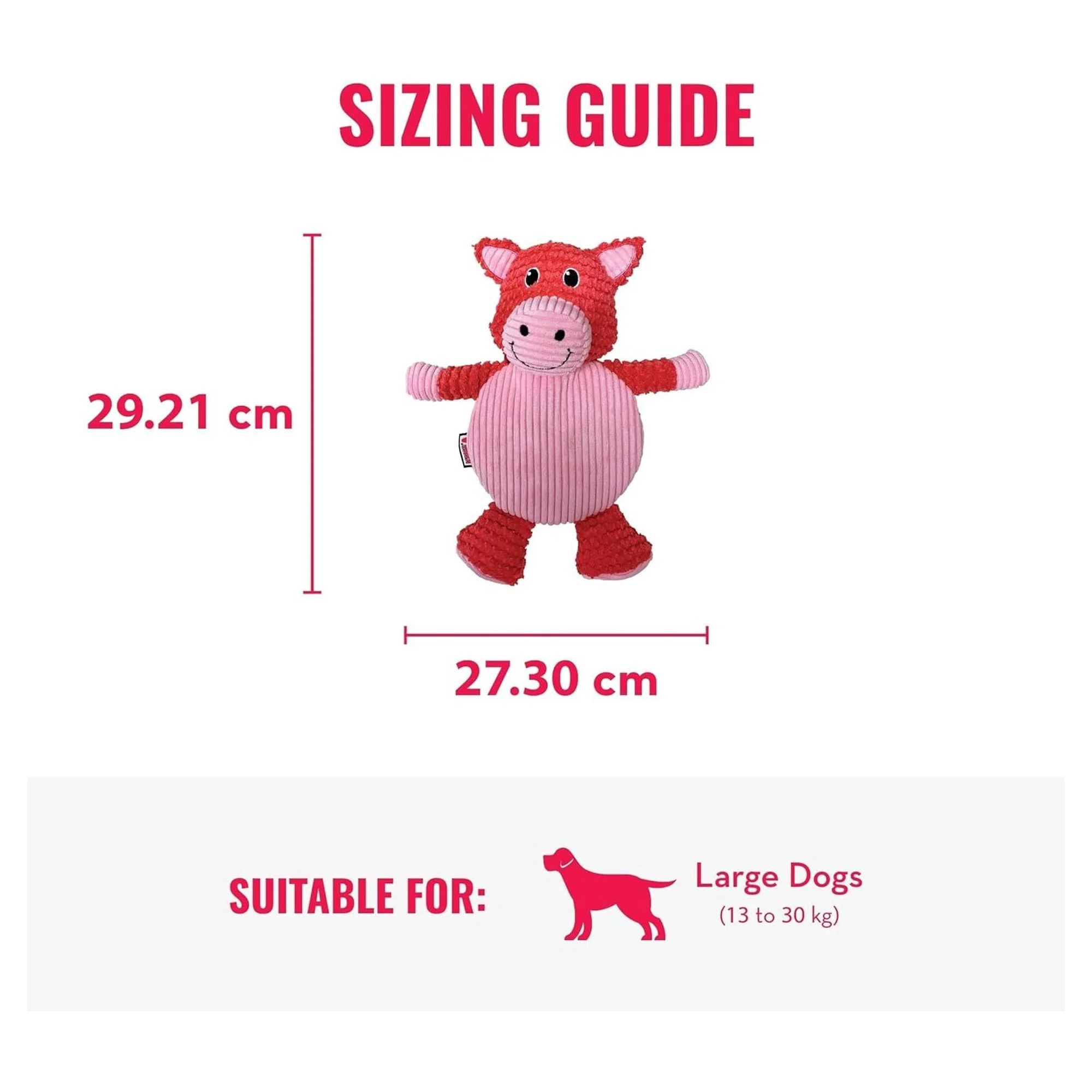 Kong Low Stuff Gülen Surat Detaylı Peluş Köpek Oyuncağı L — Kumaş ve Peluş Oyuncaklar, 330 g — Görsel 2