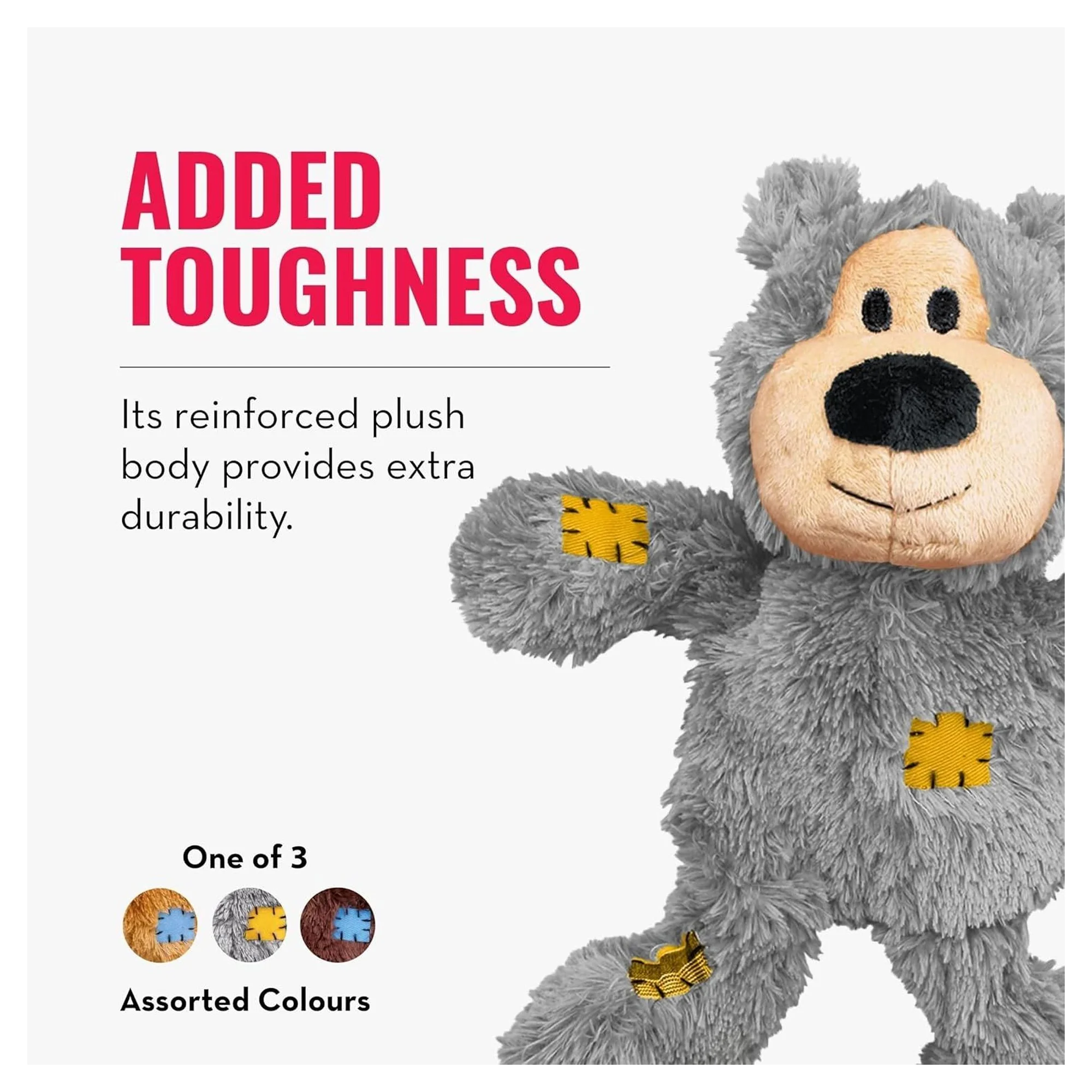 Kong Wild Knots Peluş Ayı Köpek Oyuncağı S — Kumaş ve Peluş Oyuncaklar, 120 g — Görsel 5