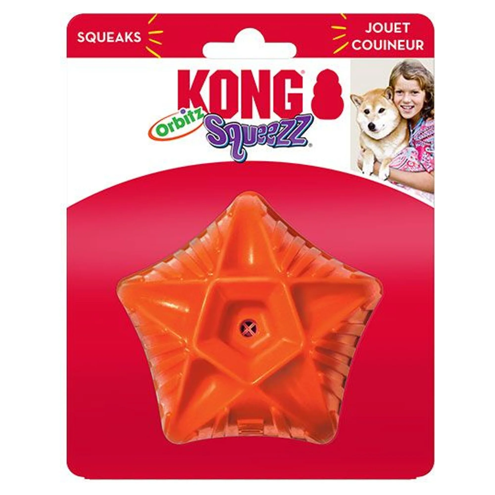 Kong Kong Squeezz Orbitz Ses Çıkaran Top Şeklinde Köpek Oyuncağı M/L