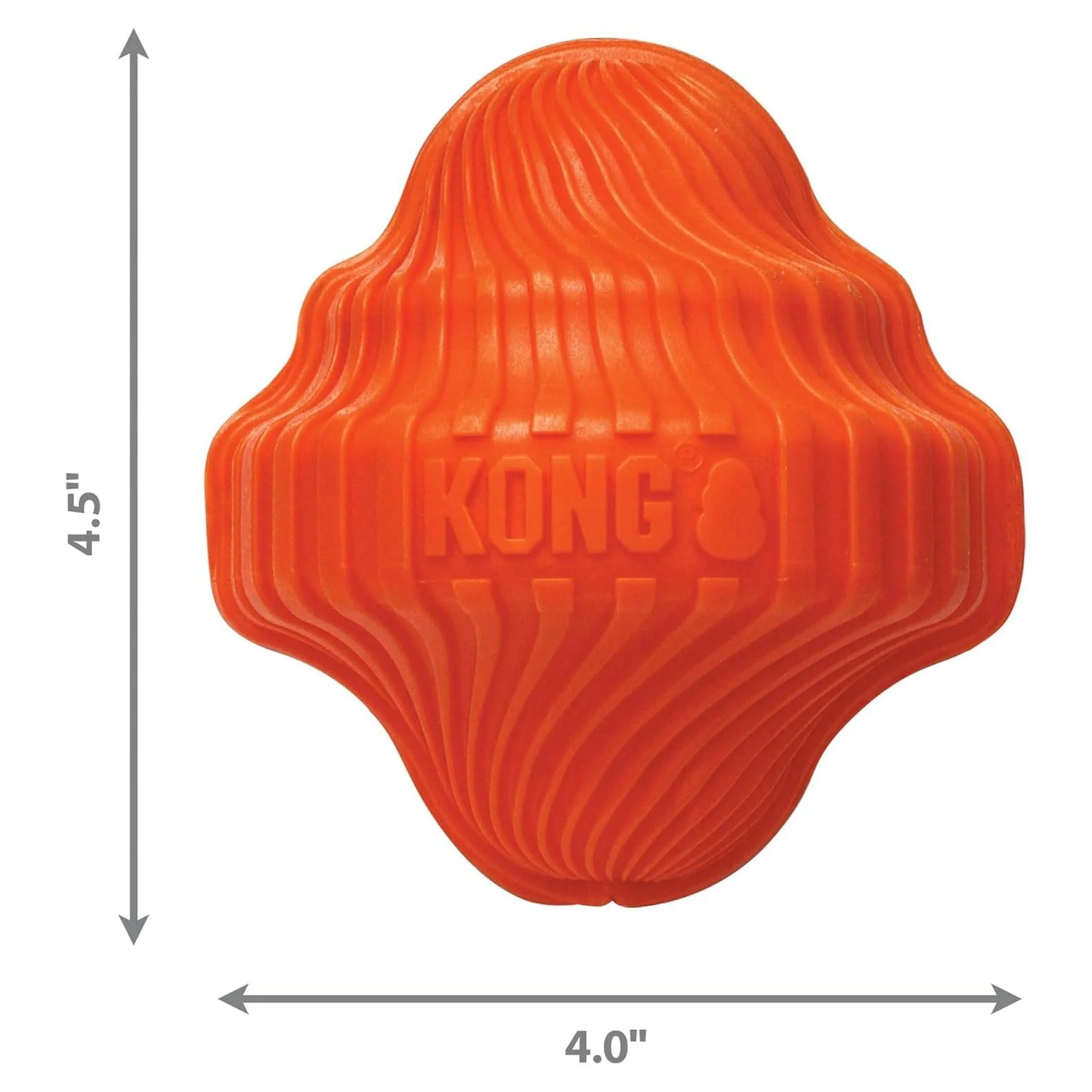 Kong Squeezz Orbitz Dönen Top Şeklinde Köpek Oyuncağı M/L — Toplar, 230 g — Görsel 2