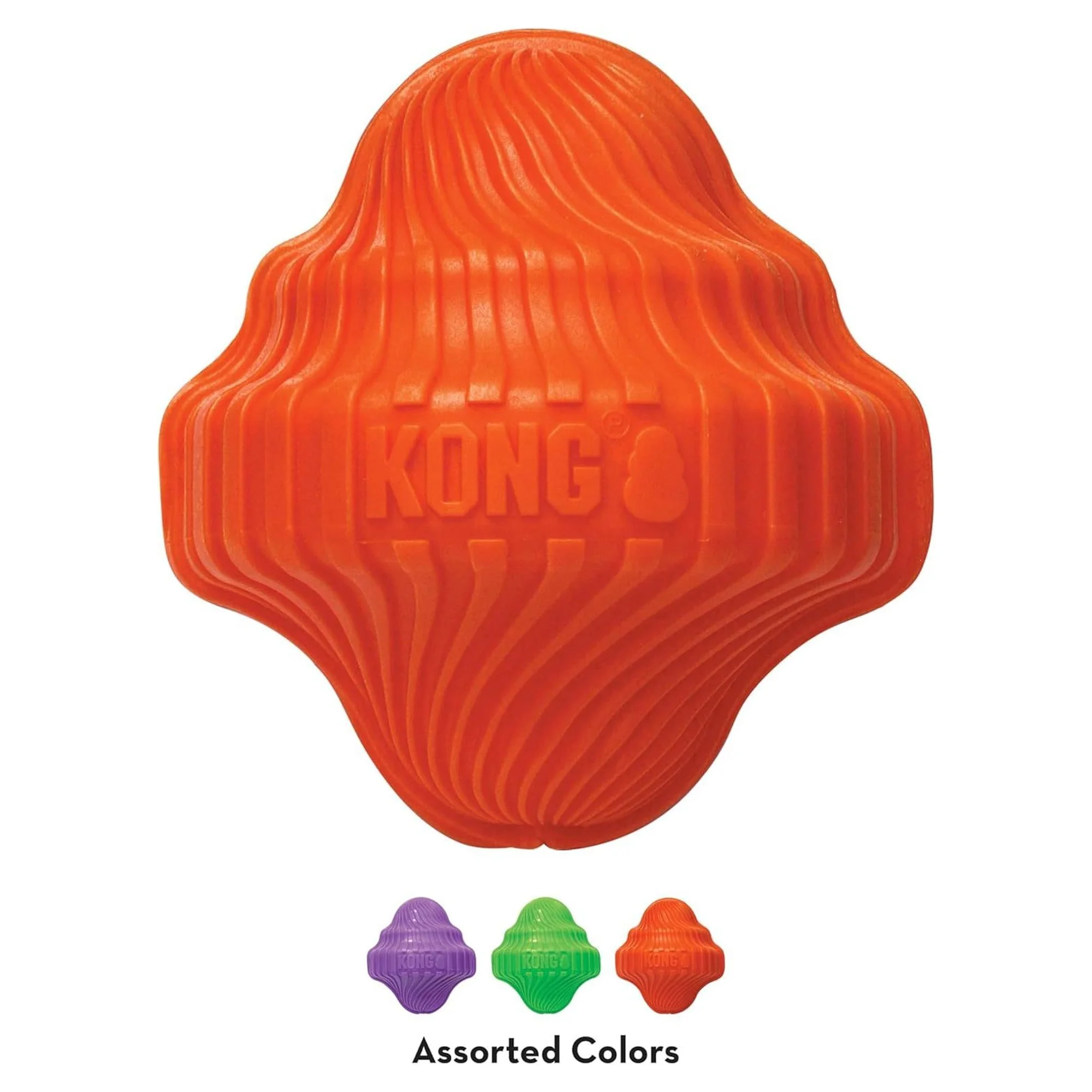 Kong Squeezz Orbitz Dönen Top Şeklinde Köpek Oyuncağı M/L — Toplar, 230 g — Görsel 3