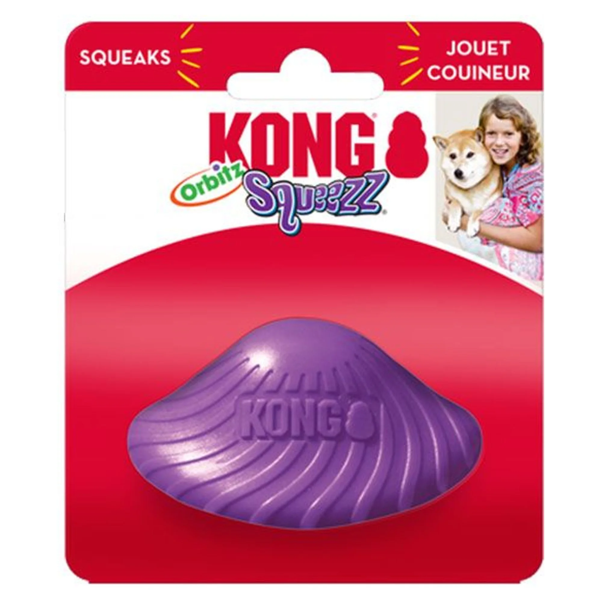 Kong Kong Squeezz Orbitz Dönen Daire Şeklinde Köpek Oyuncağı S/M