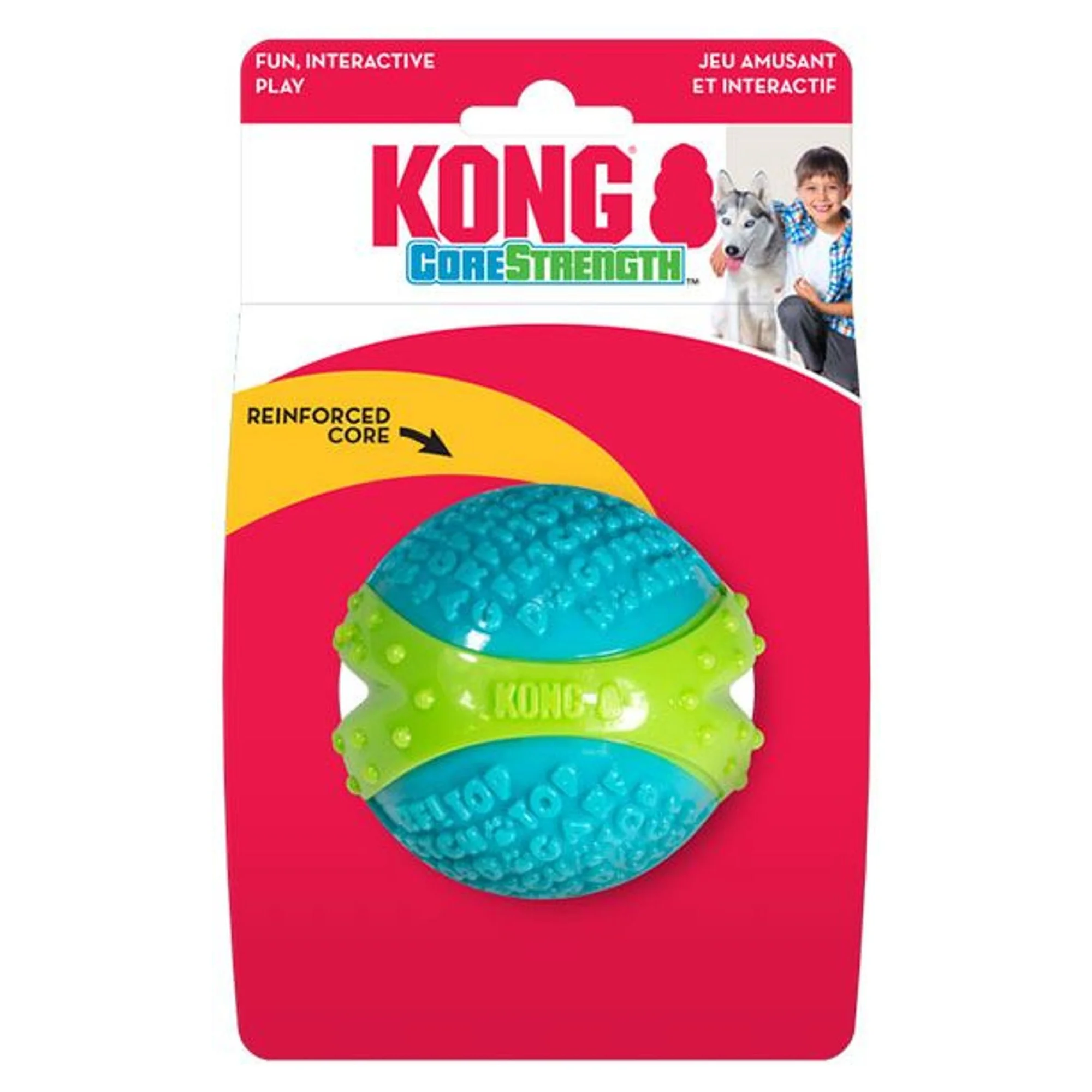 Kong Kong CoreStrength Top Şeklinde Köpek Oyuncağı L