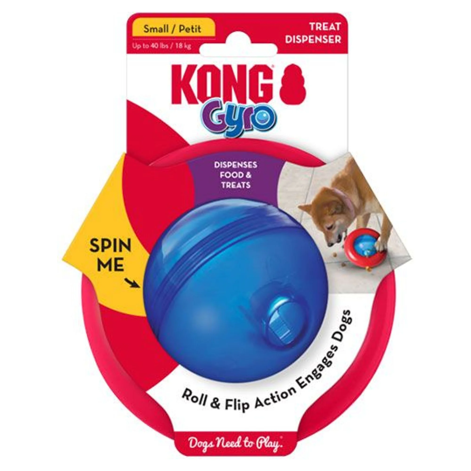 Kong Kong Gyro Köpekler için Ödül Maması Dağıtma Oyuncağı S