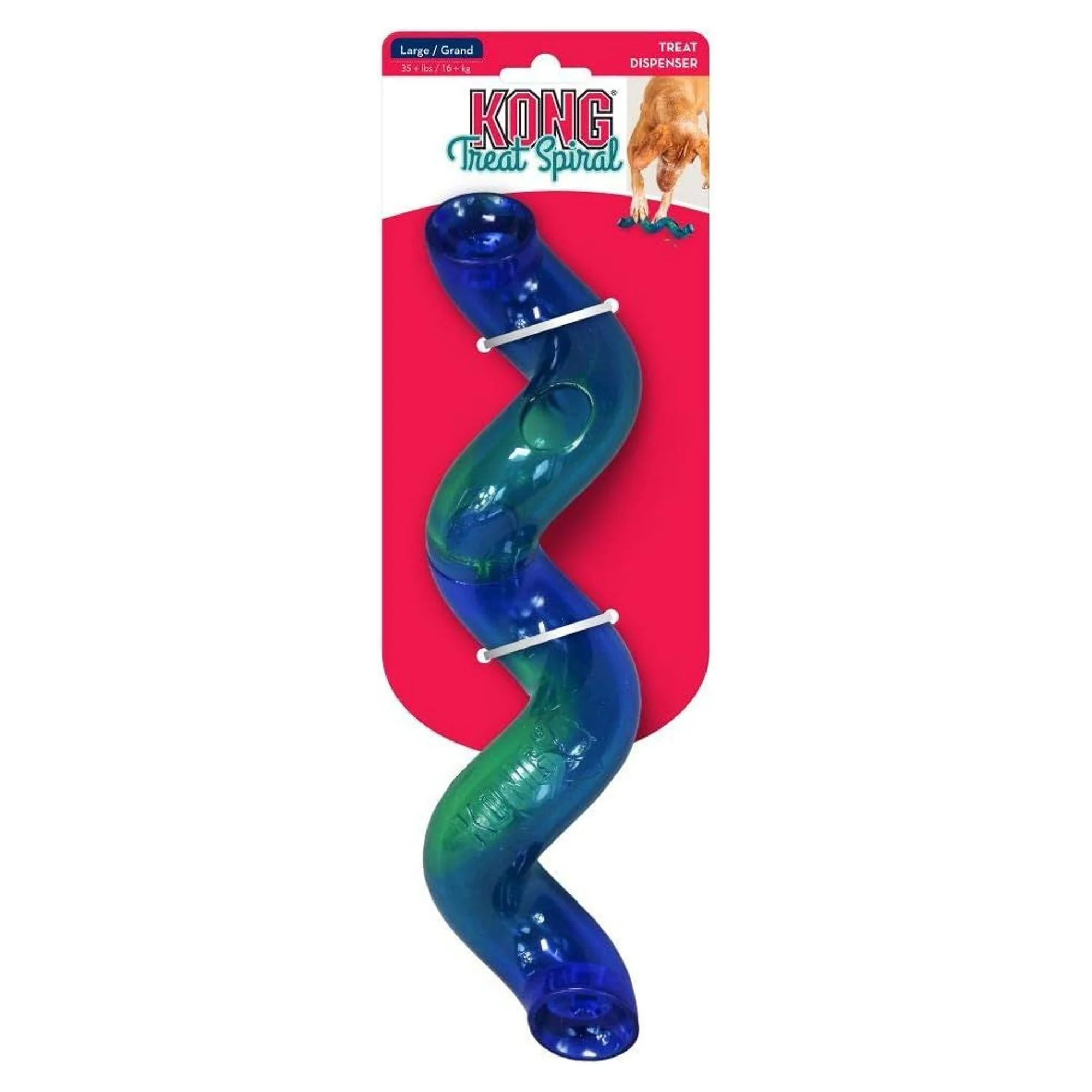 Kong Treat Spiral Spiral Şeklinde Ödül Maması Dağıtma Köpek Oyuncağı L