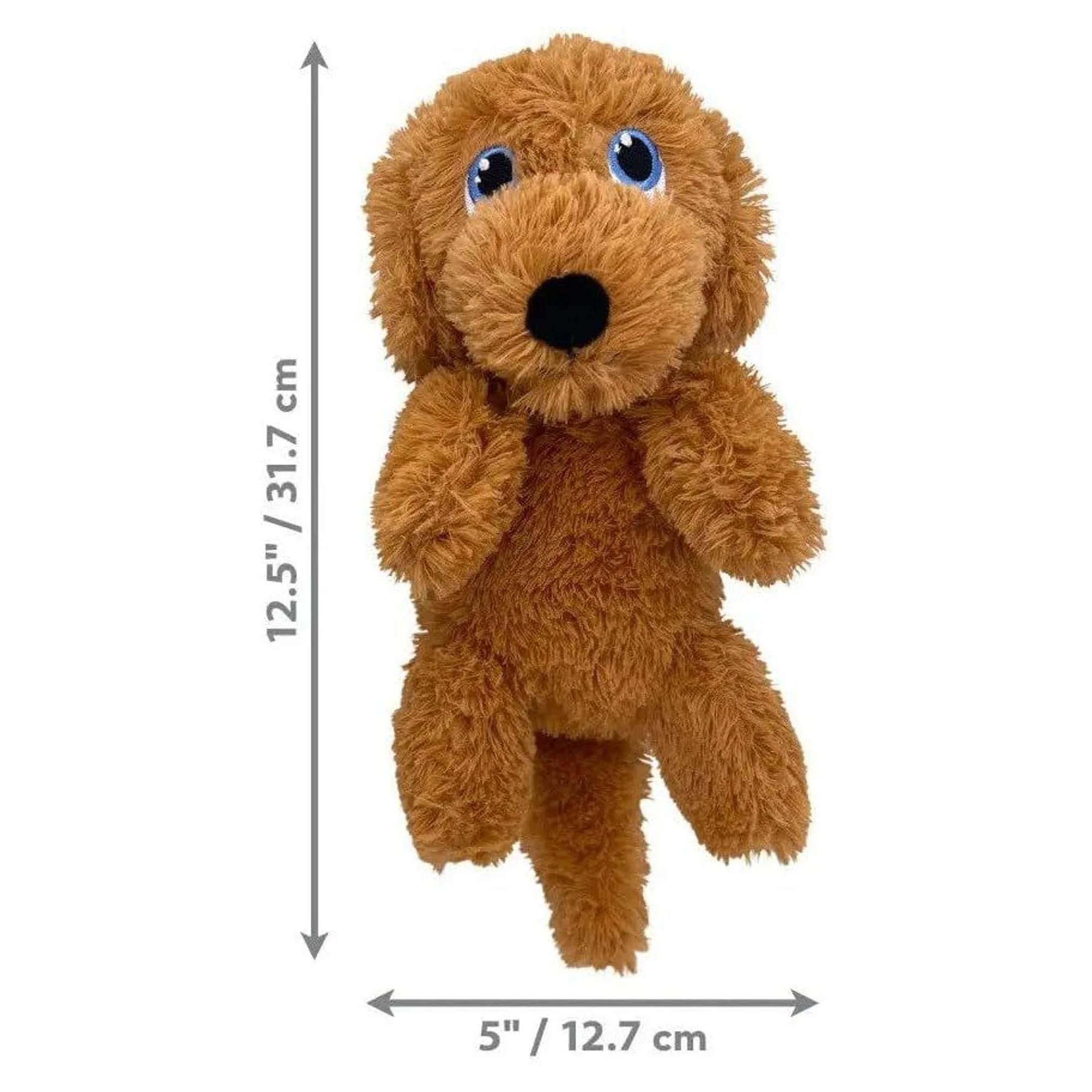 Kong Comfort Pups Goldie Köpek Şeklinde Peluş Köpek Oyuncağı M — Kumaş ve Peluş Oyuncaklar, 110 g — Görsel 2